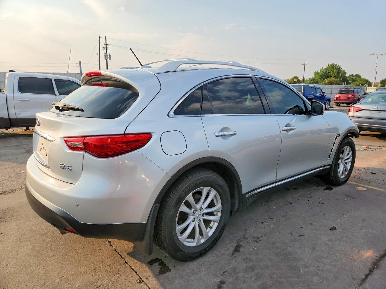 2012 Infiniti Fx35 Base Silver vin: JN8AS1MW6CM152269