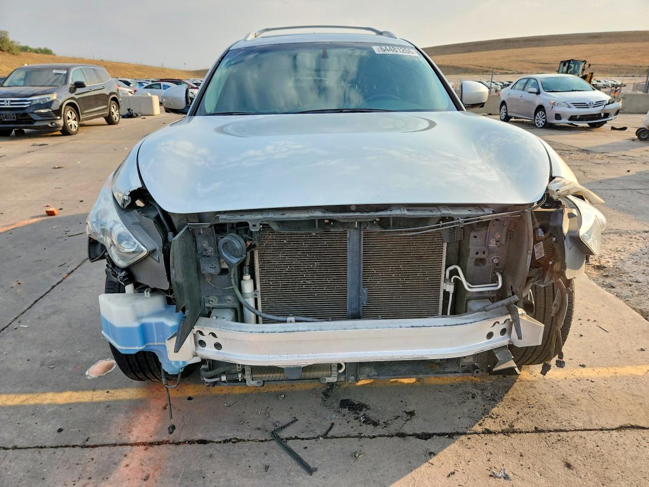 2012 Infiniti Fx35 Base Silver vin: JN8AS1MW6CM152269