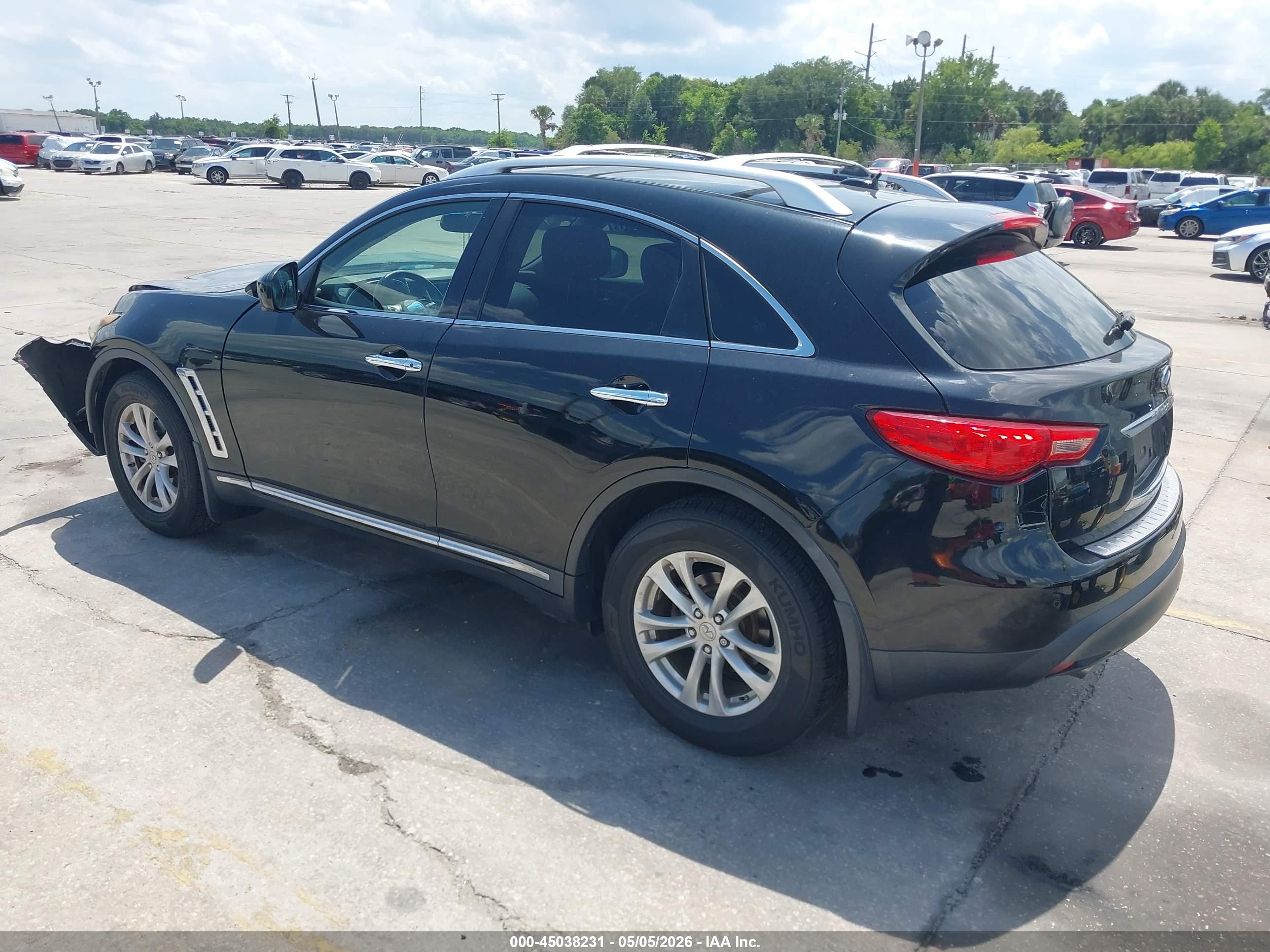 2012 Infiniti Fx35   Black vin: JN8AS1MW6CM152515