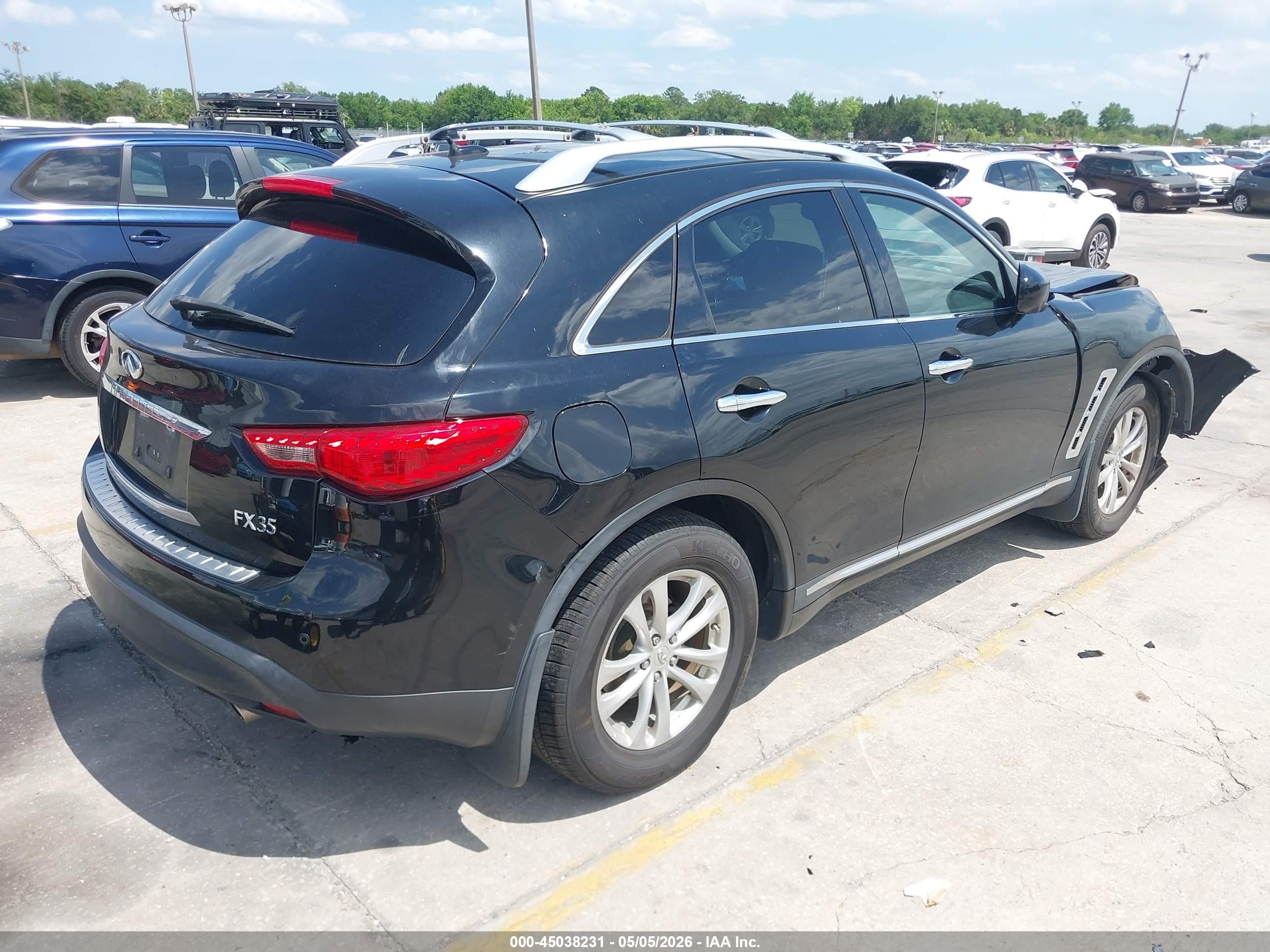 2012 Infiniti Fx35   Black vin: JN8AS1MW6CM152515