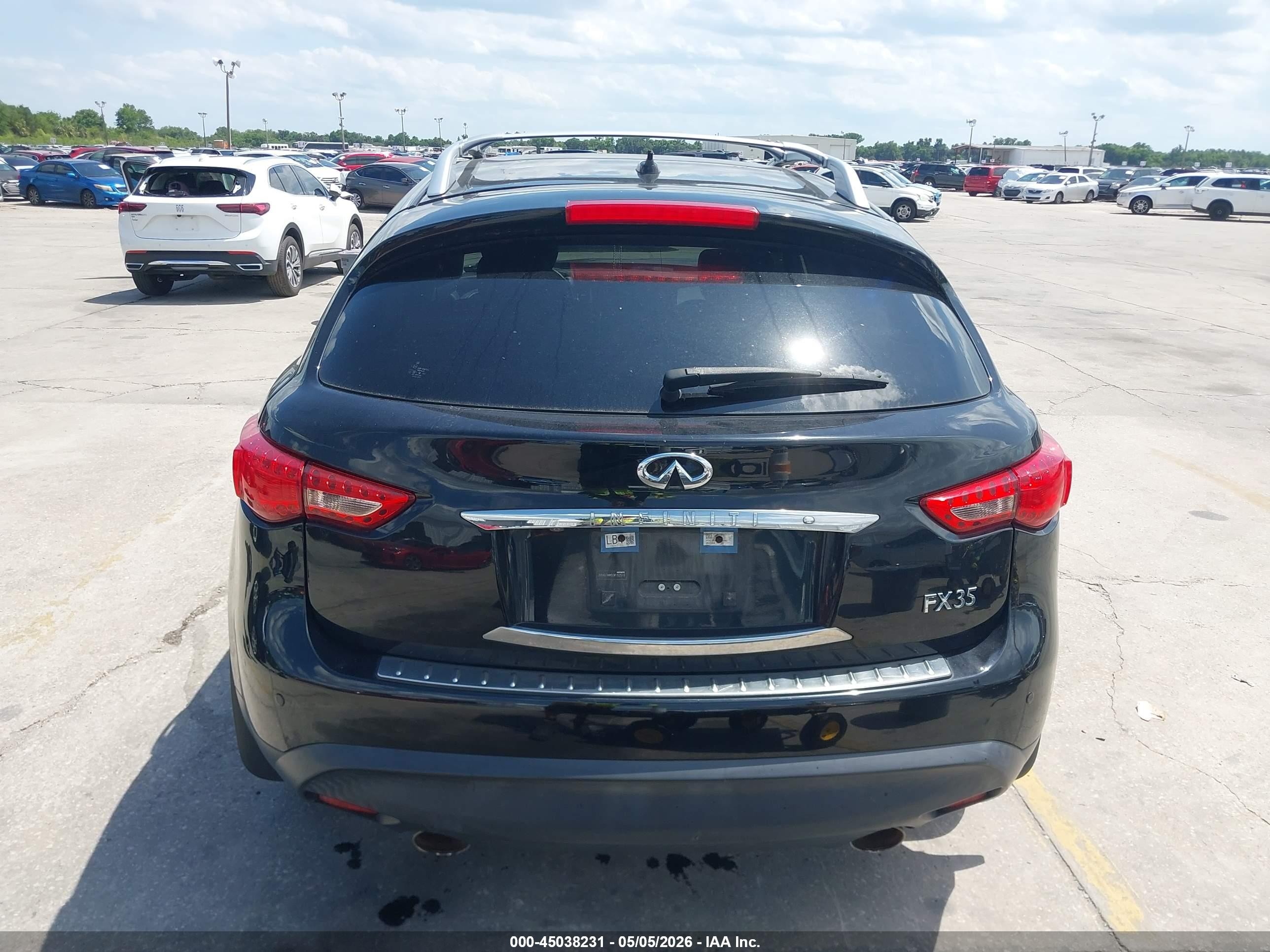 2012 Infiniti Fx35   Black vin: JN8AS1MW6CM152515