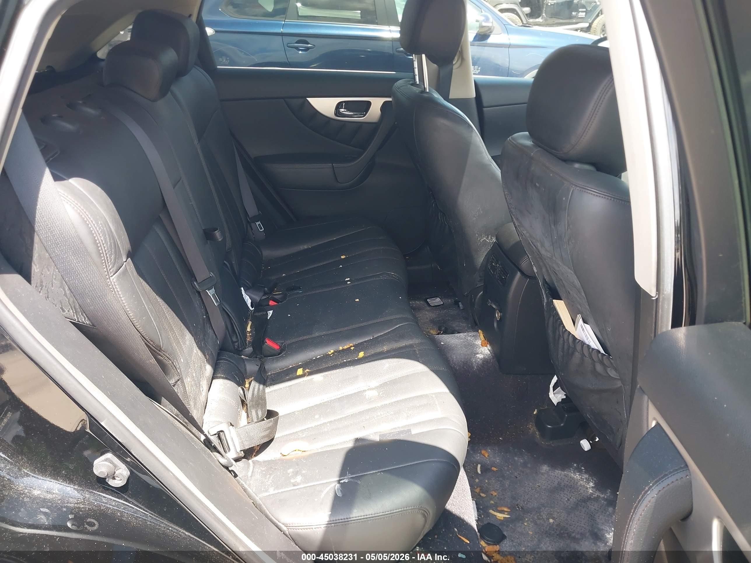 2012 Infiniti Fx35   Black vin: JN8AS1MW6CM152515