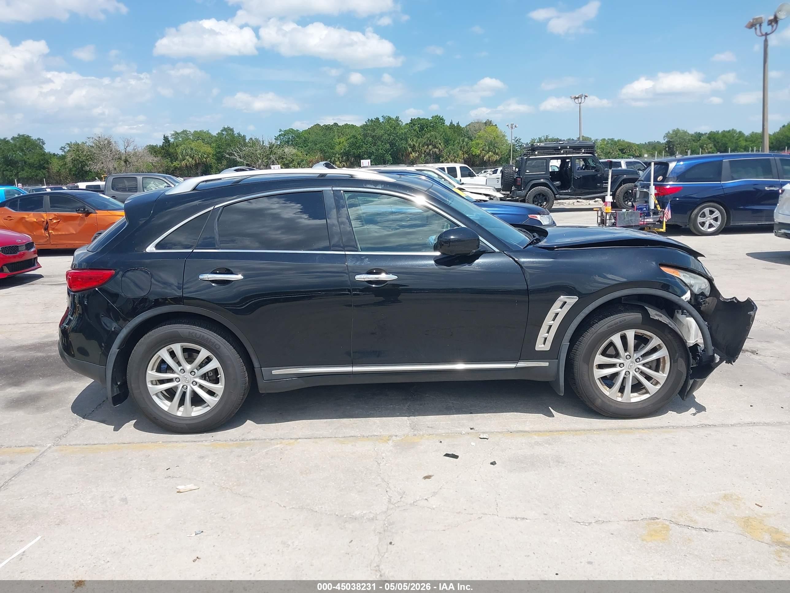 2012 Infiniti Fx35   Black vin: JN8AS1MW6CM152515