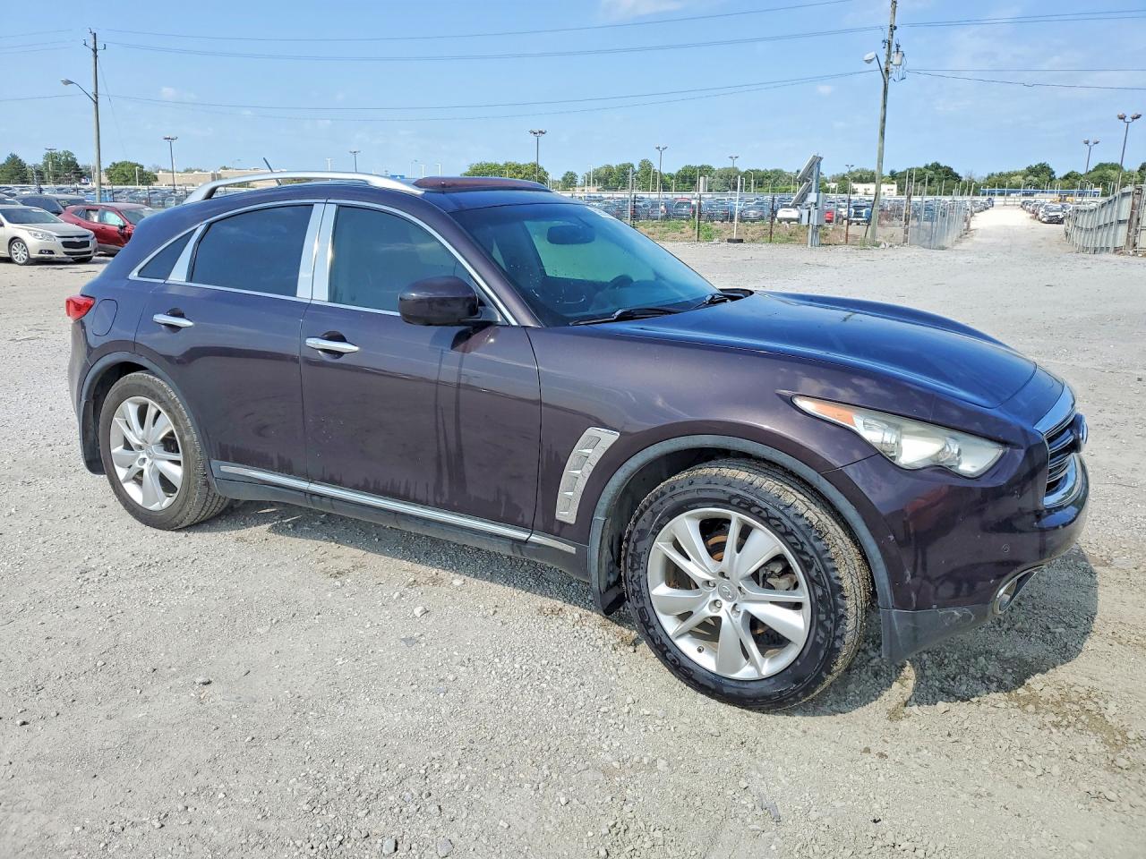 2012 Infiniti Fx35 Base Burgundy vin: JN8AS1MW6CM153700