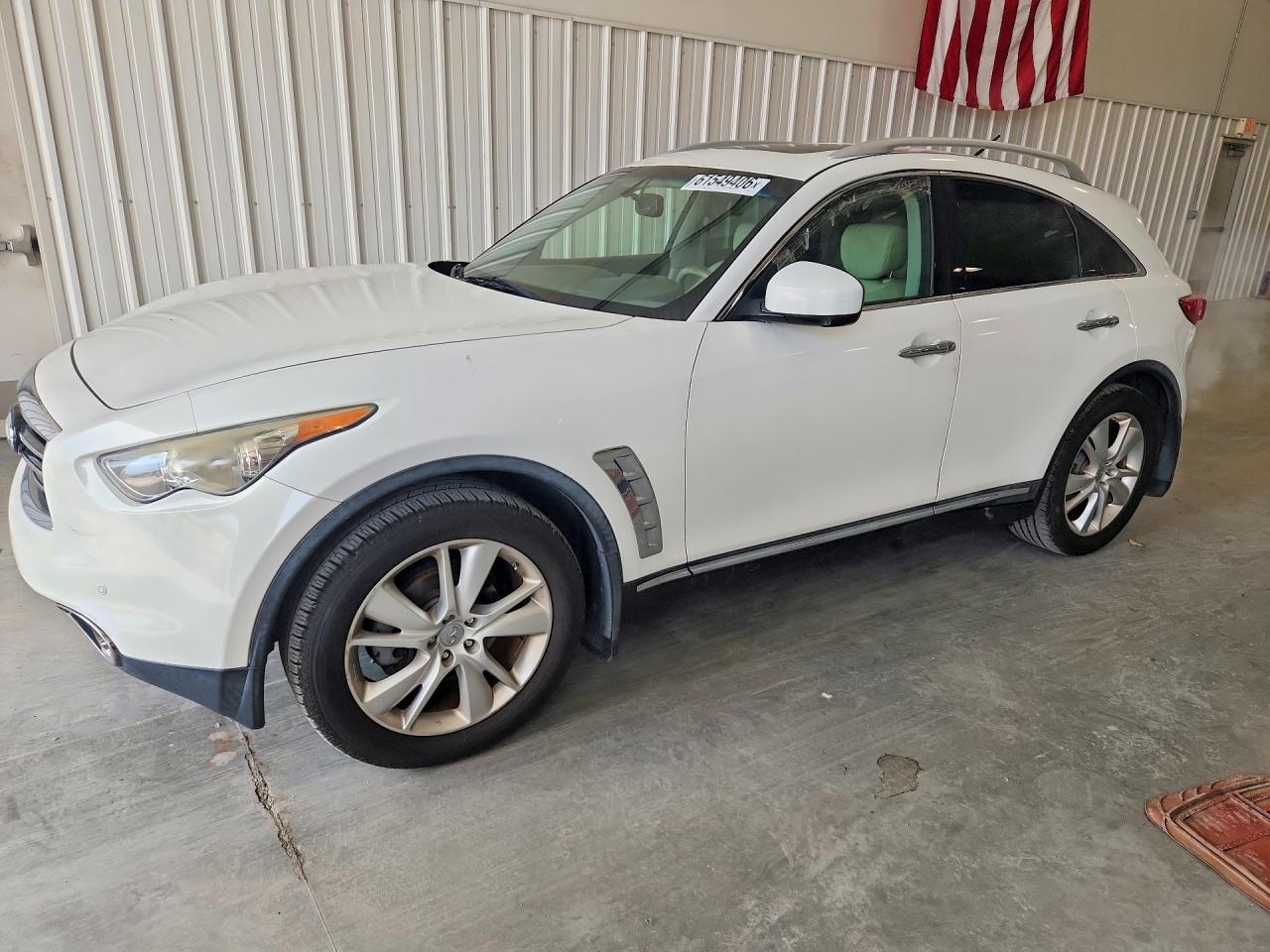 2012 Infiniti Fx35 White vin: JN8AS1MW6CM155401