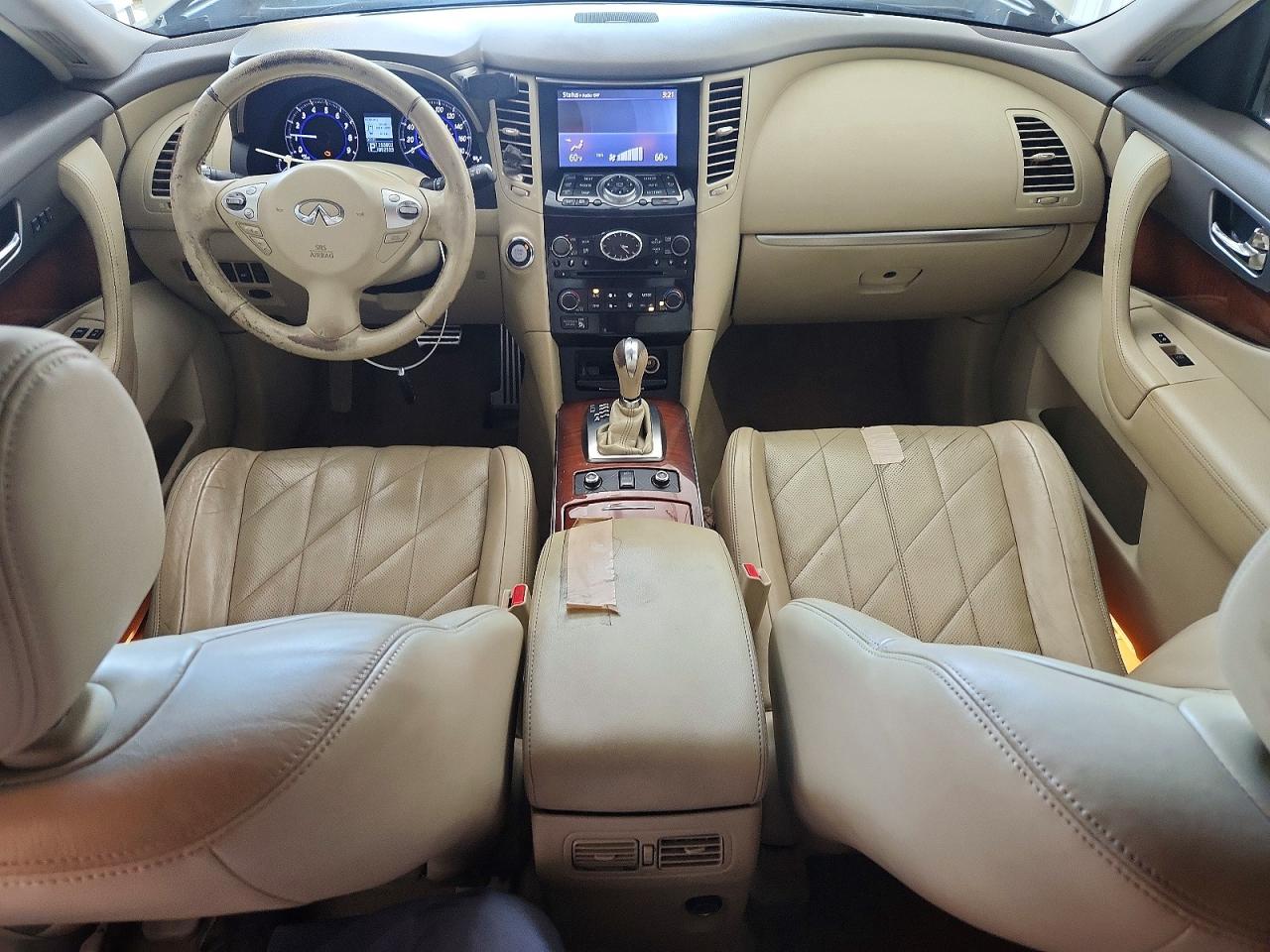 2012 Infiniti Fx35 White vin: JN8AS1MW6CM155401