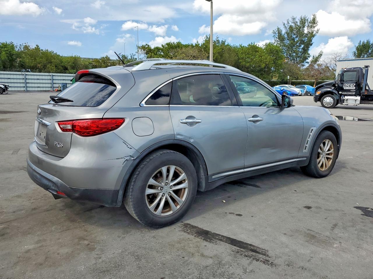 2010 Infiniti Fx35 Base Silver vin: JN8AS1MW7AM852461