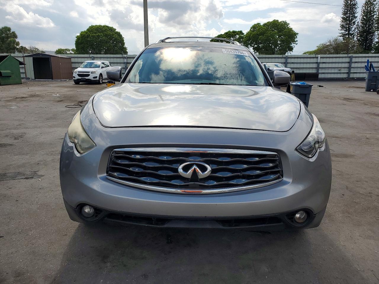 2010 Infiniti Fx35 Base Silver vin: JN8AS1MW7AM852461