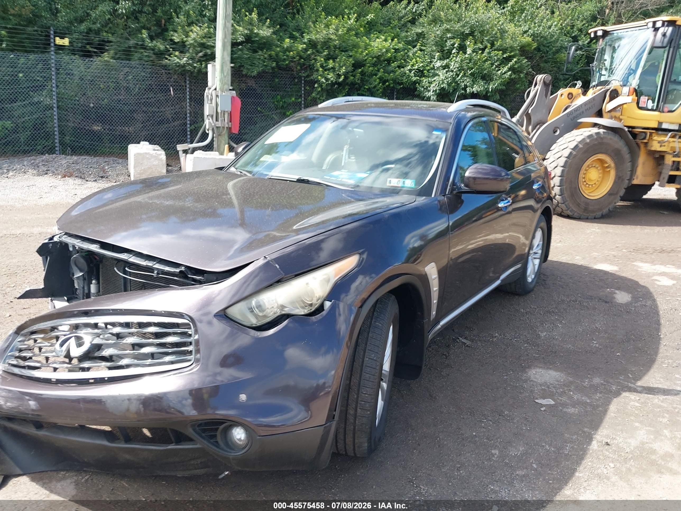 2010 Infiniti Fx35   Purple vin: JN8AS1MW7AM856218