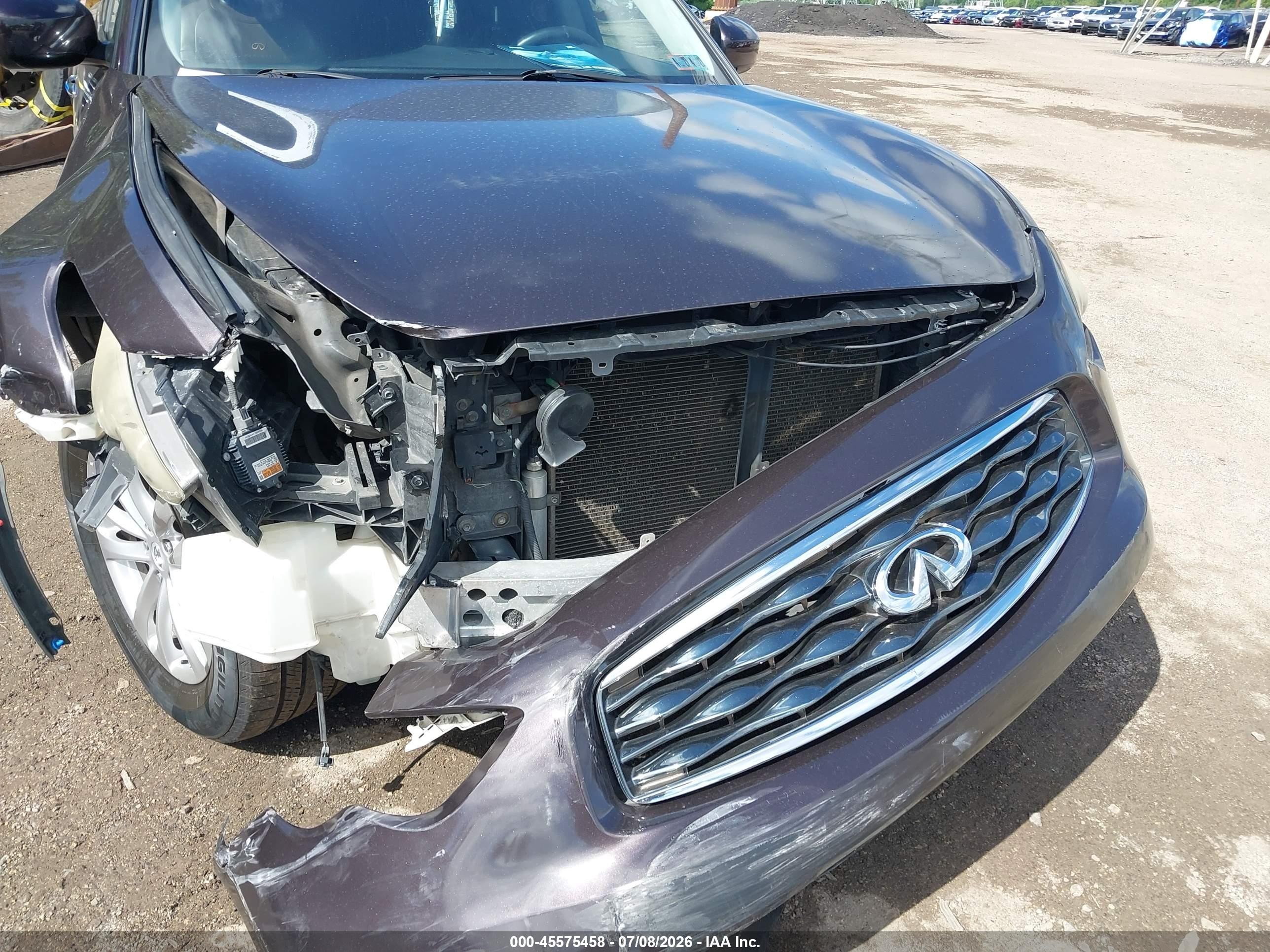 2010 Infiniti Fx35   Purple vin: JN8AS1MW7AM856218