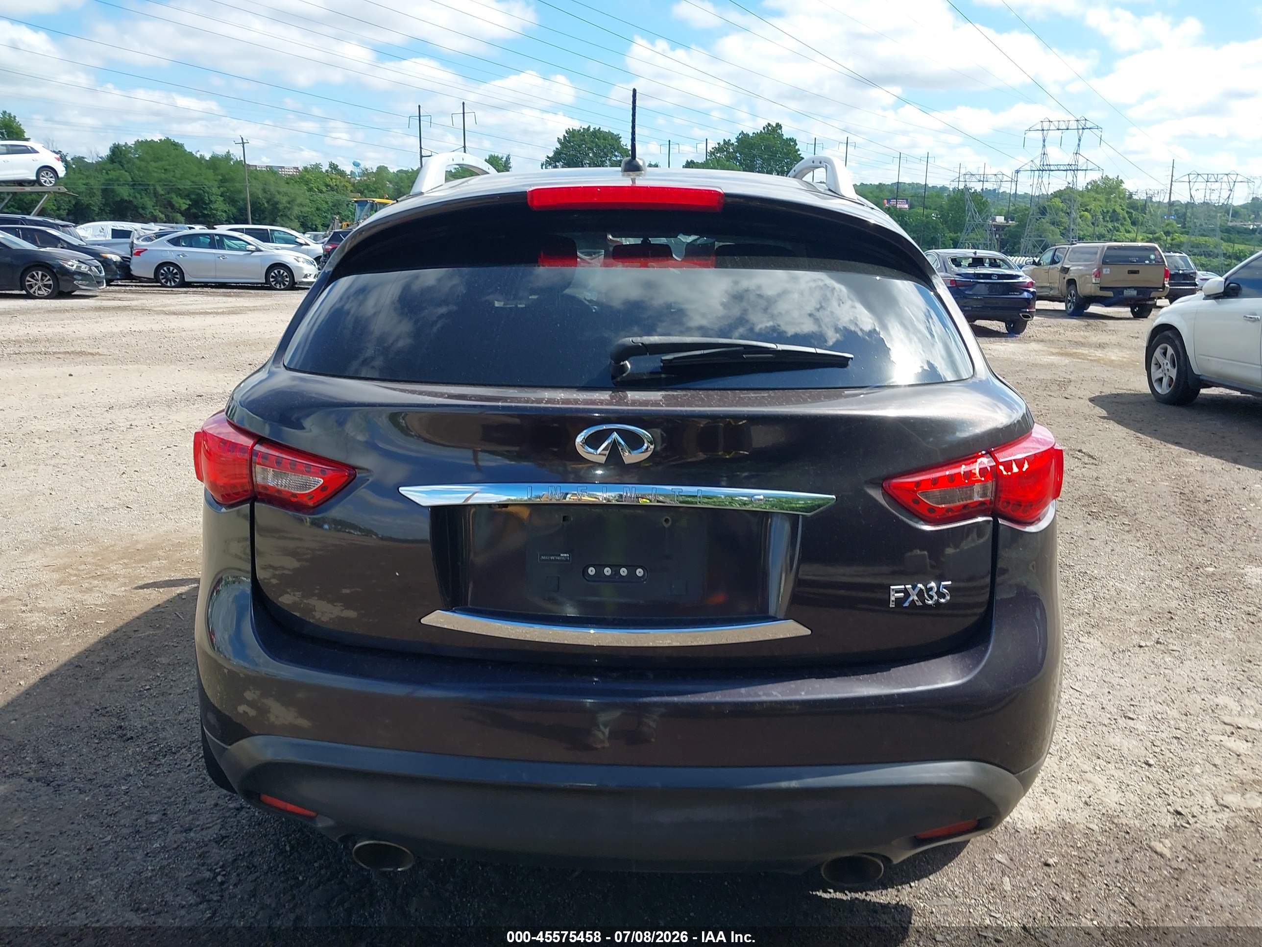 2010 Infiniti Fx35   Purple vin: JN8AS1MW7AM856218