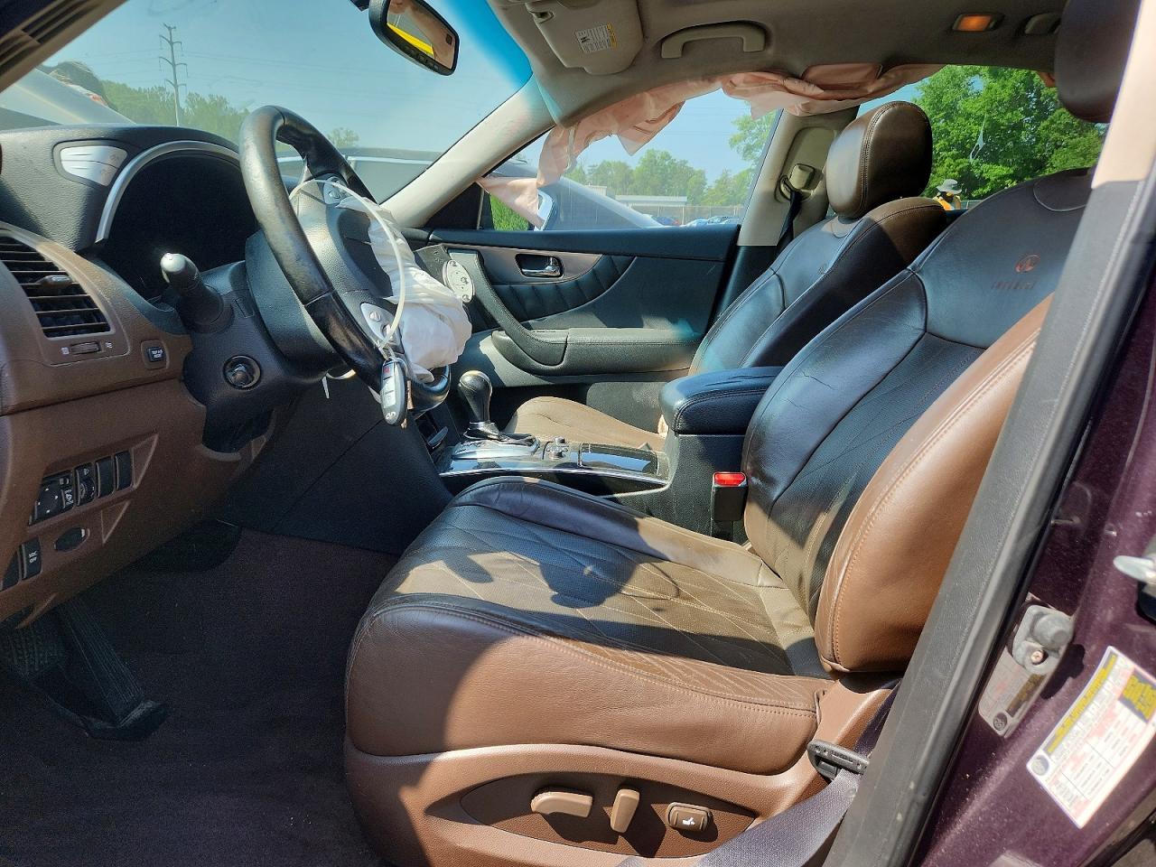 2010 Infiniti Fx35 Base Purple vin: JN8AS1MW7AM856364