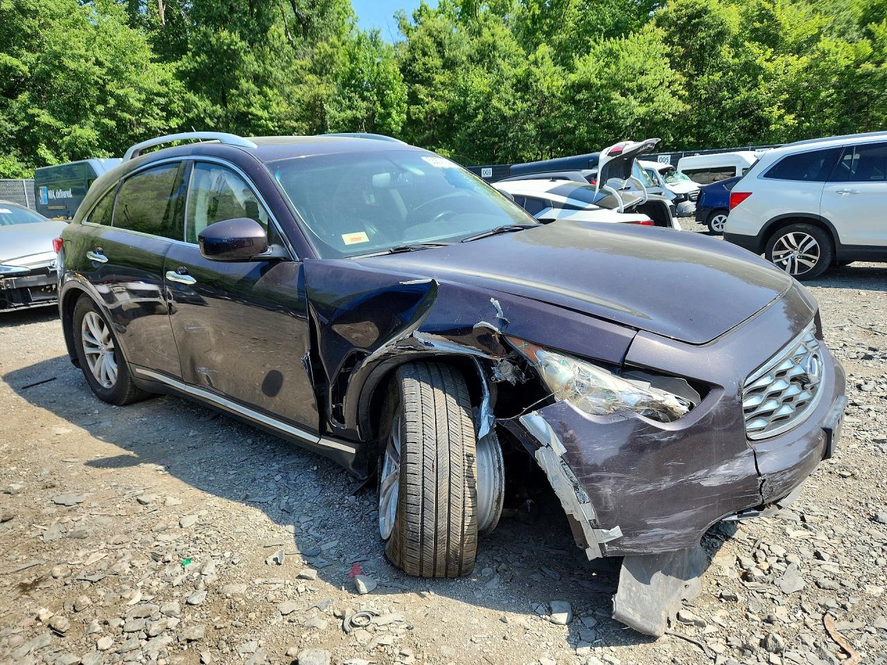 2010 Infiniti Fx35 Base Purple vin: JN8AS1MW7AM856364