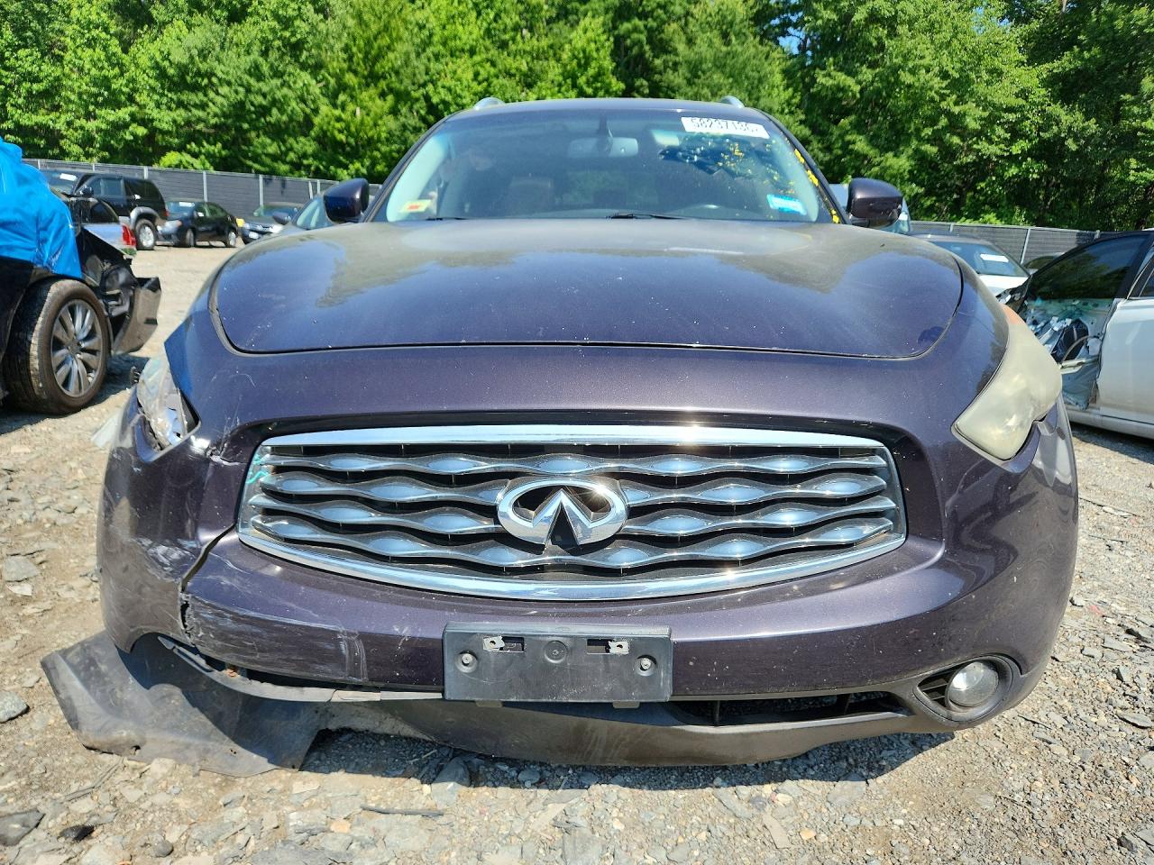 2010 Infiniti Fx35 Base Purple vin: JN8AS1MW7AM856364