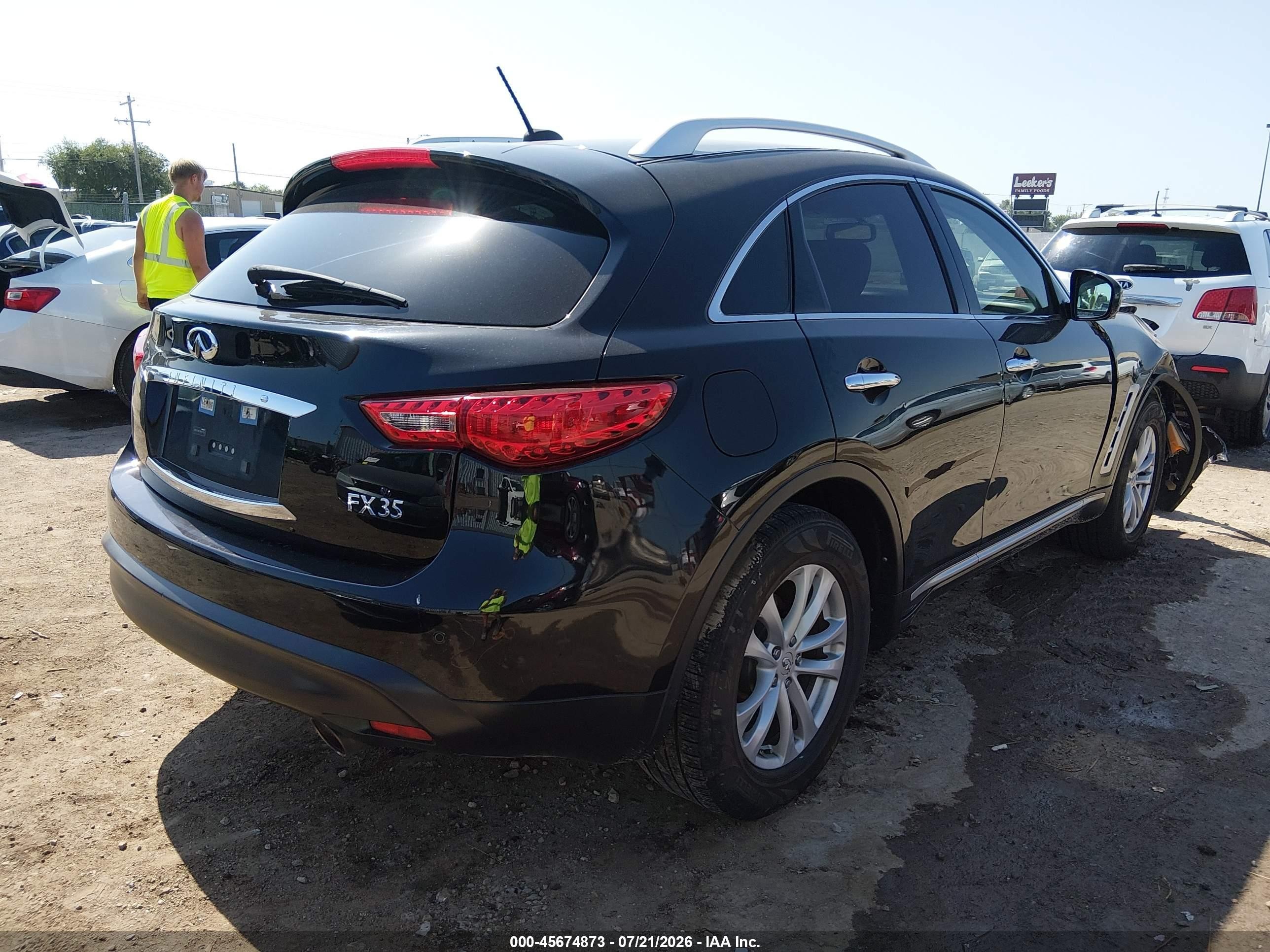 2010 Infiniti Fx35   Black vin: JN8AS1MW7AM857028