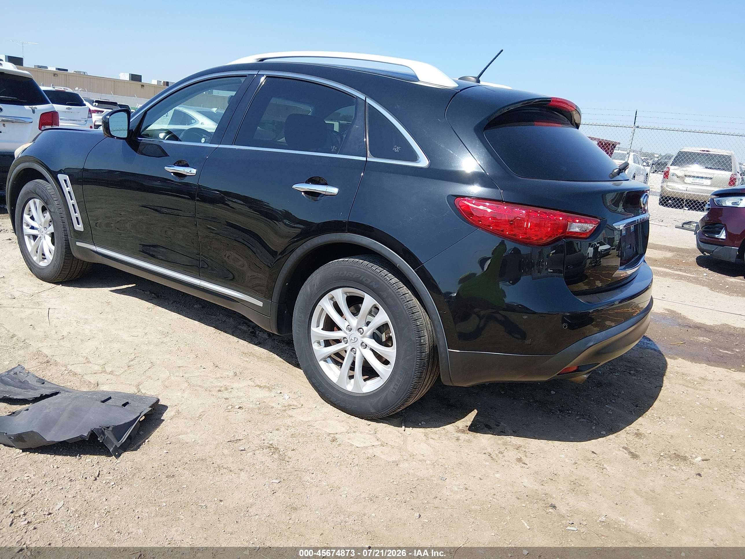 2010 Infiniti Fx35   Black vin: JN8AS1MW7AM857028