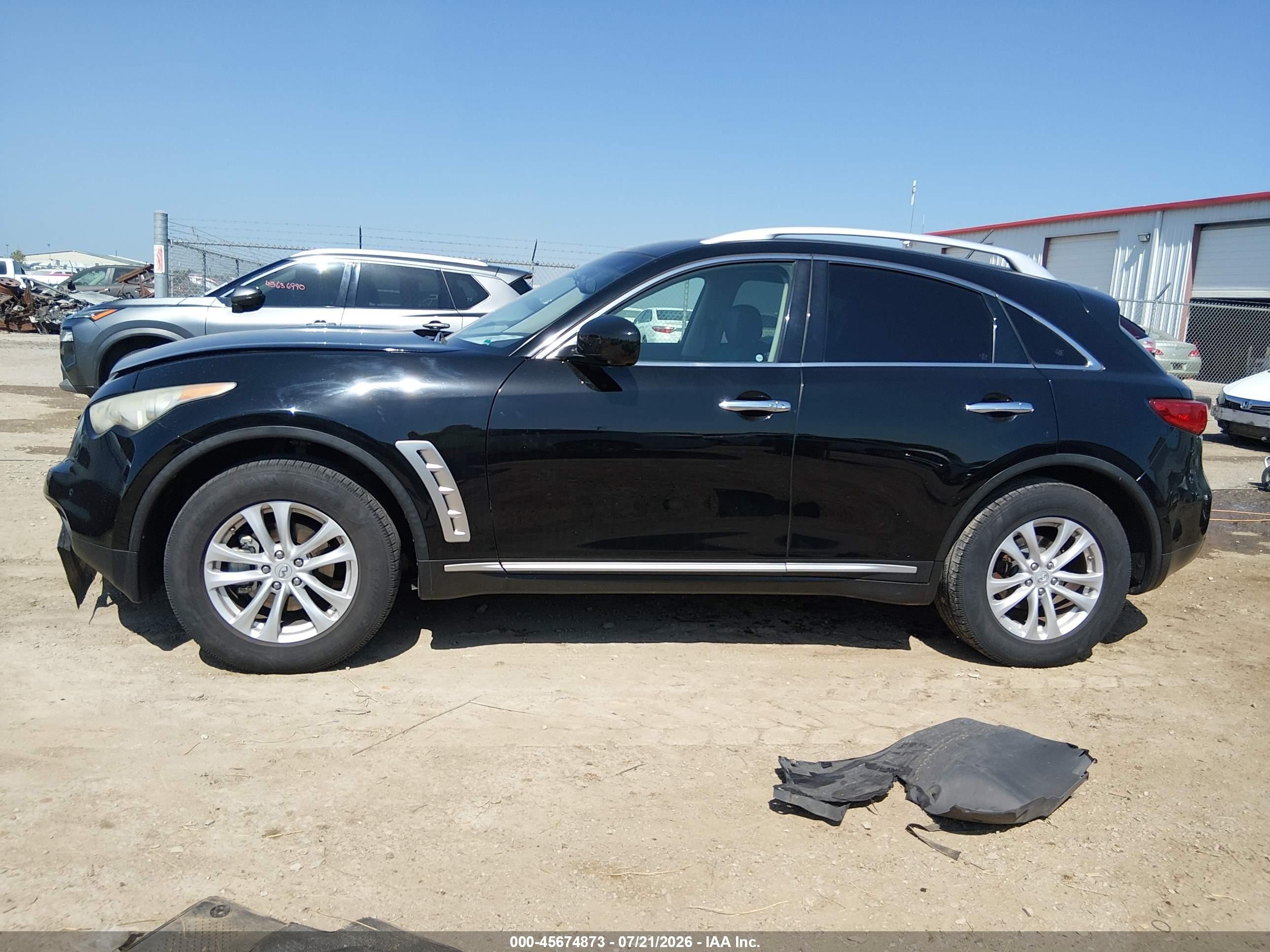 2010 Infiniti Fx35   Black vin: JN8AS1MW7AM857028