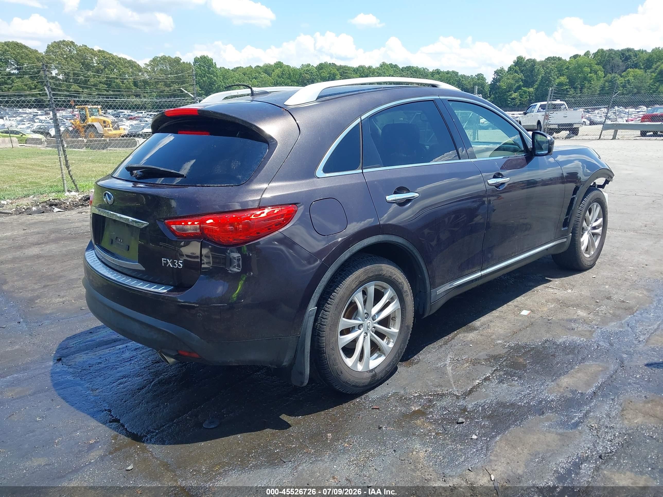 2012 Infiniti Fx35   Burgundy vin: JN8AS1MW7CM151521