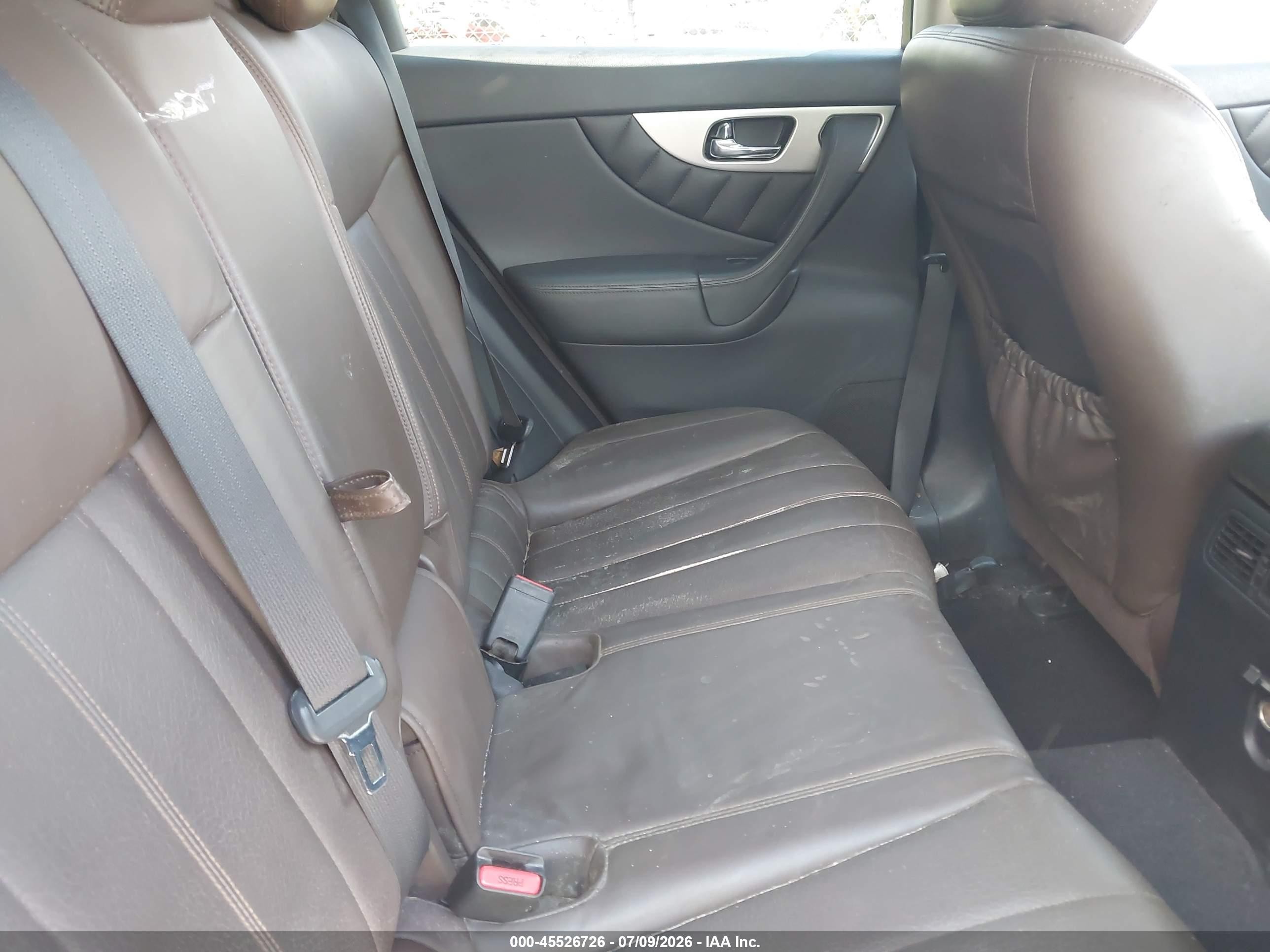 2012 Infiniti Fx35   Burgundy vin: JN8AS1MW7CM151521