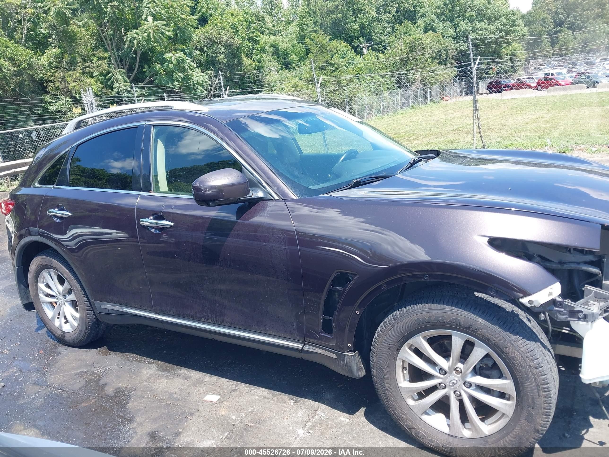 2012 Infiniti Fx35   Burgundy vin: JN8AS1MW7CM151521