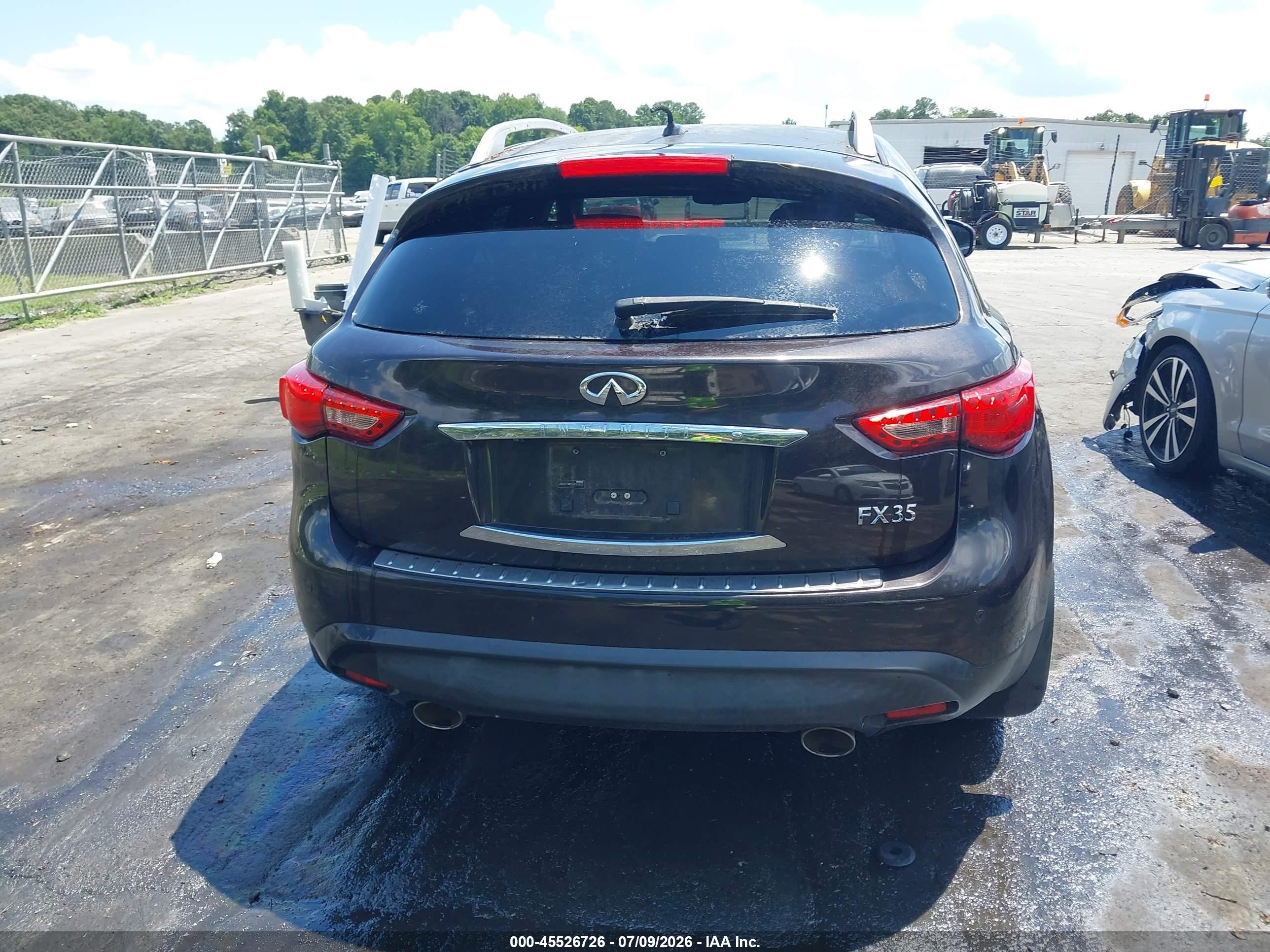 2012 Infiniti Fx35   Burgundy vin: JN8AS1MW7CM151521