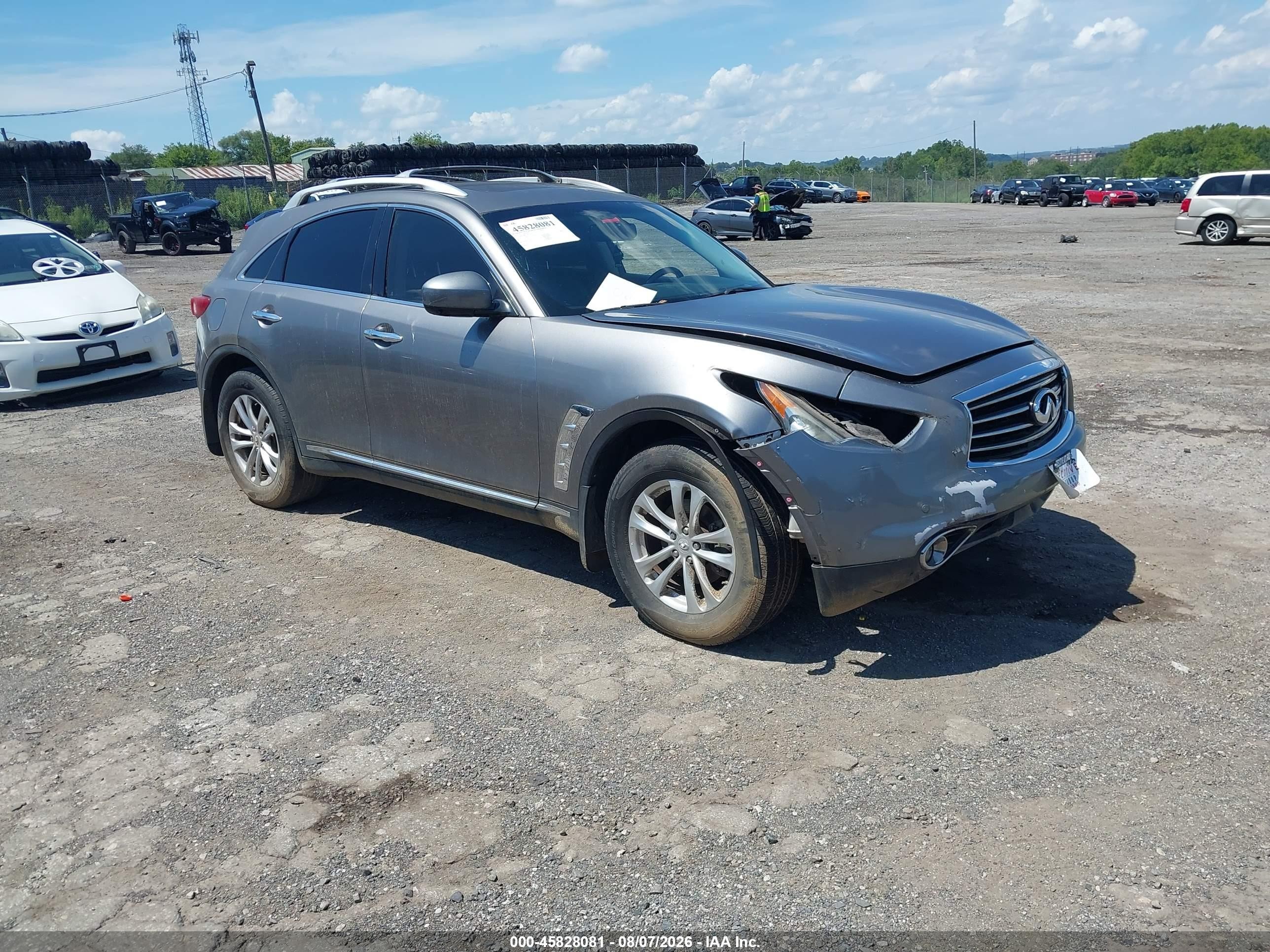 2012 Infiniti Fx35   Серый vin: JN8AS1MW7CM154676
