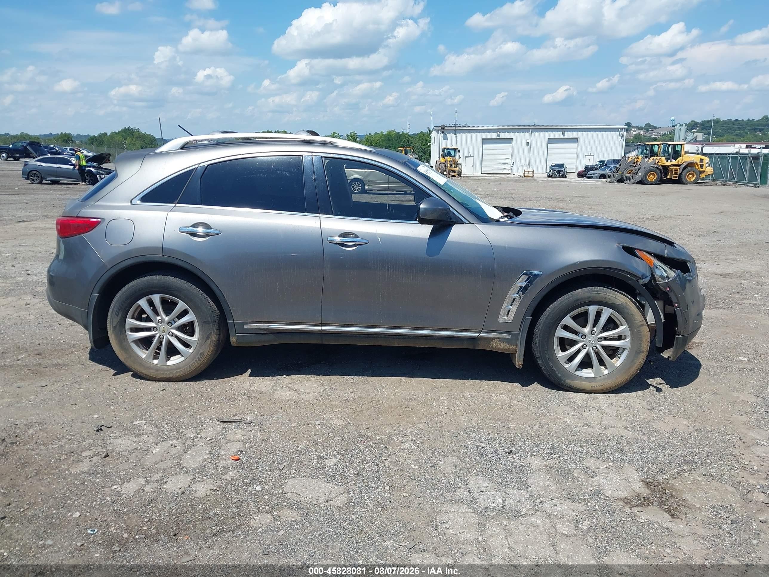 2012 Infiniti Fx35   Gray vin: JN8AS1MW7CM154676