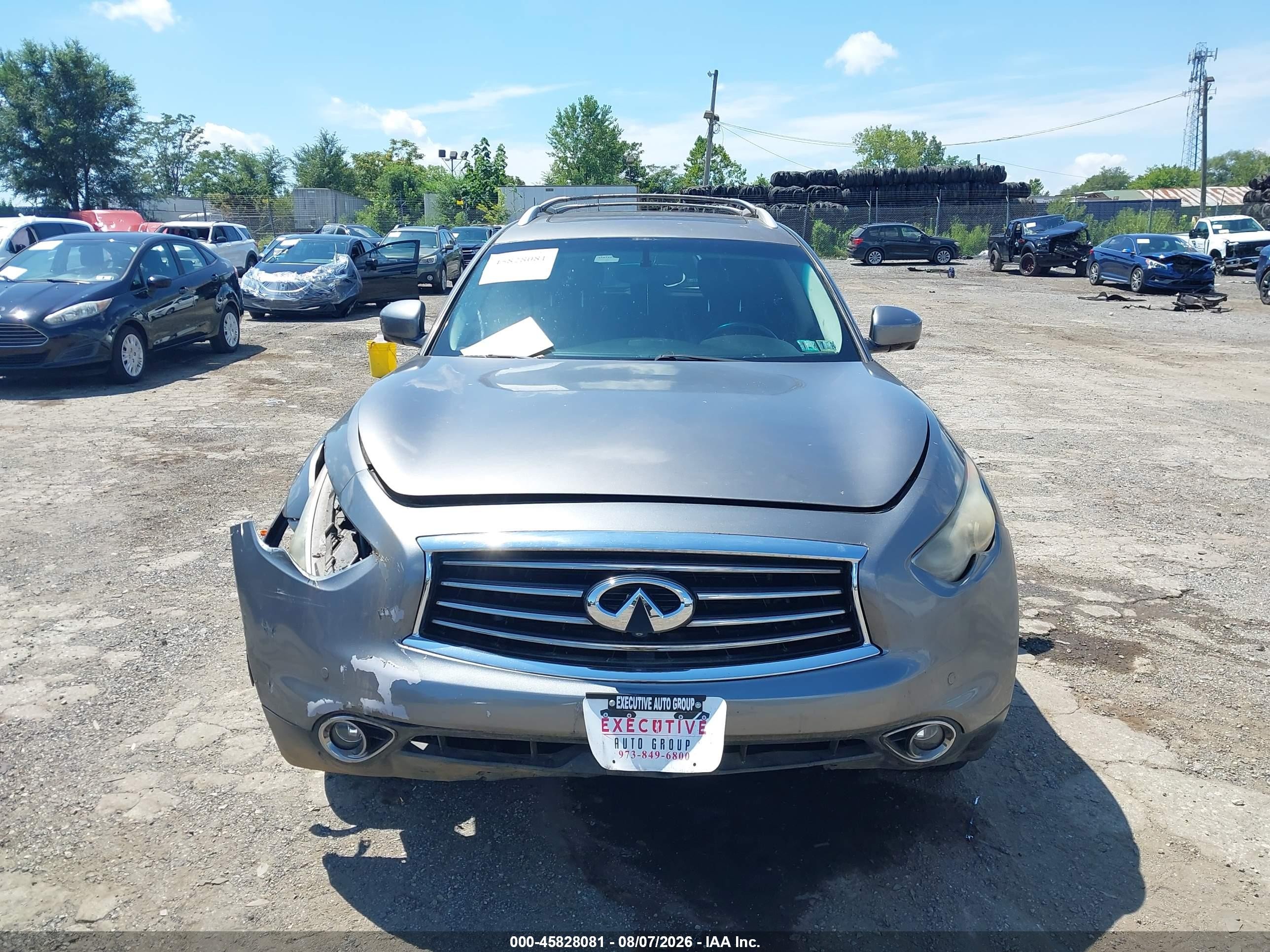 2012 Infiniti Fx35   Gray vin: JN8AS1MW7CM154676