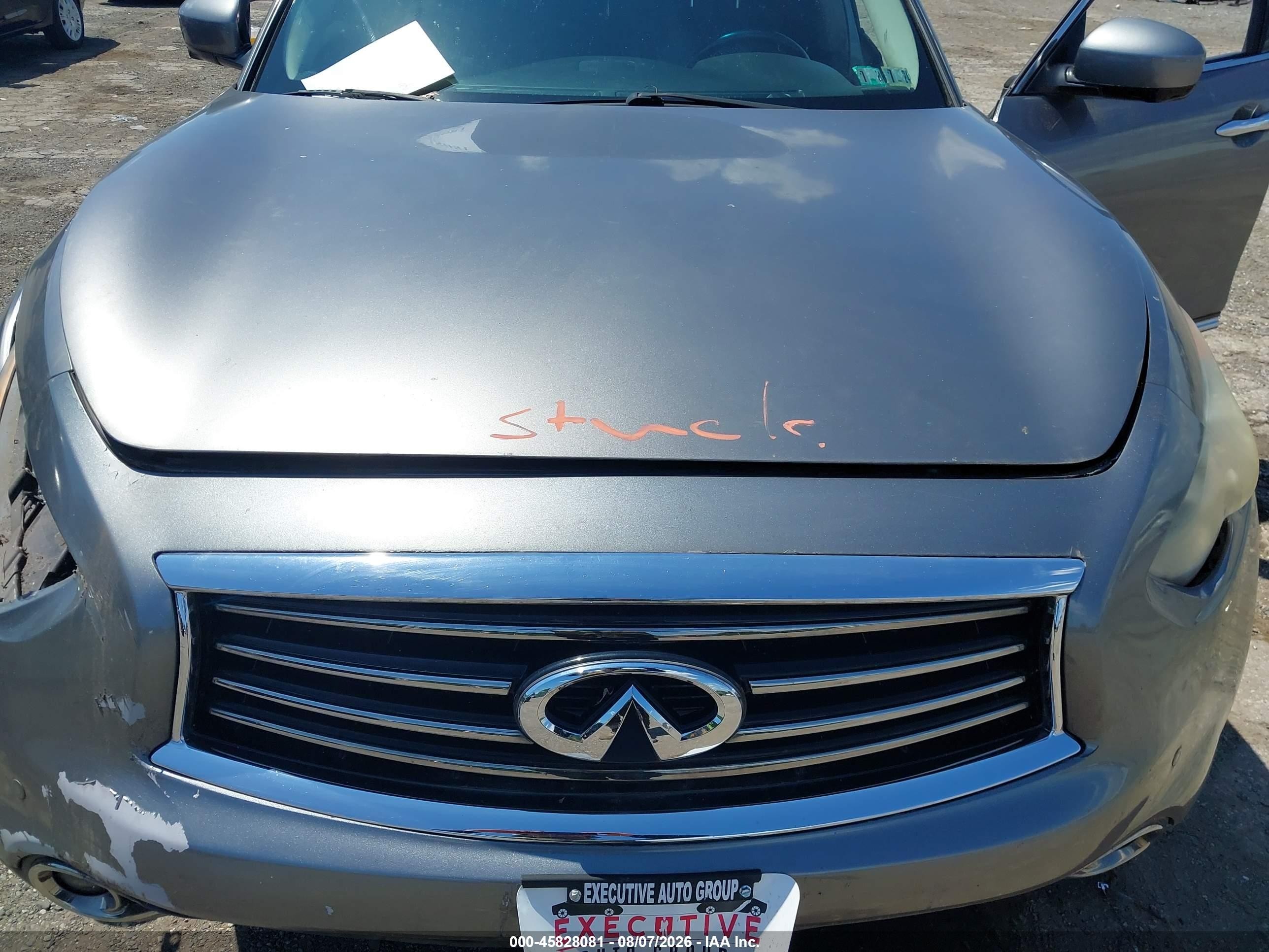 2012 Infiniti Fx35   Gray vin: JN8AS1MW7CM154676