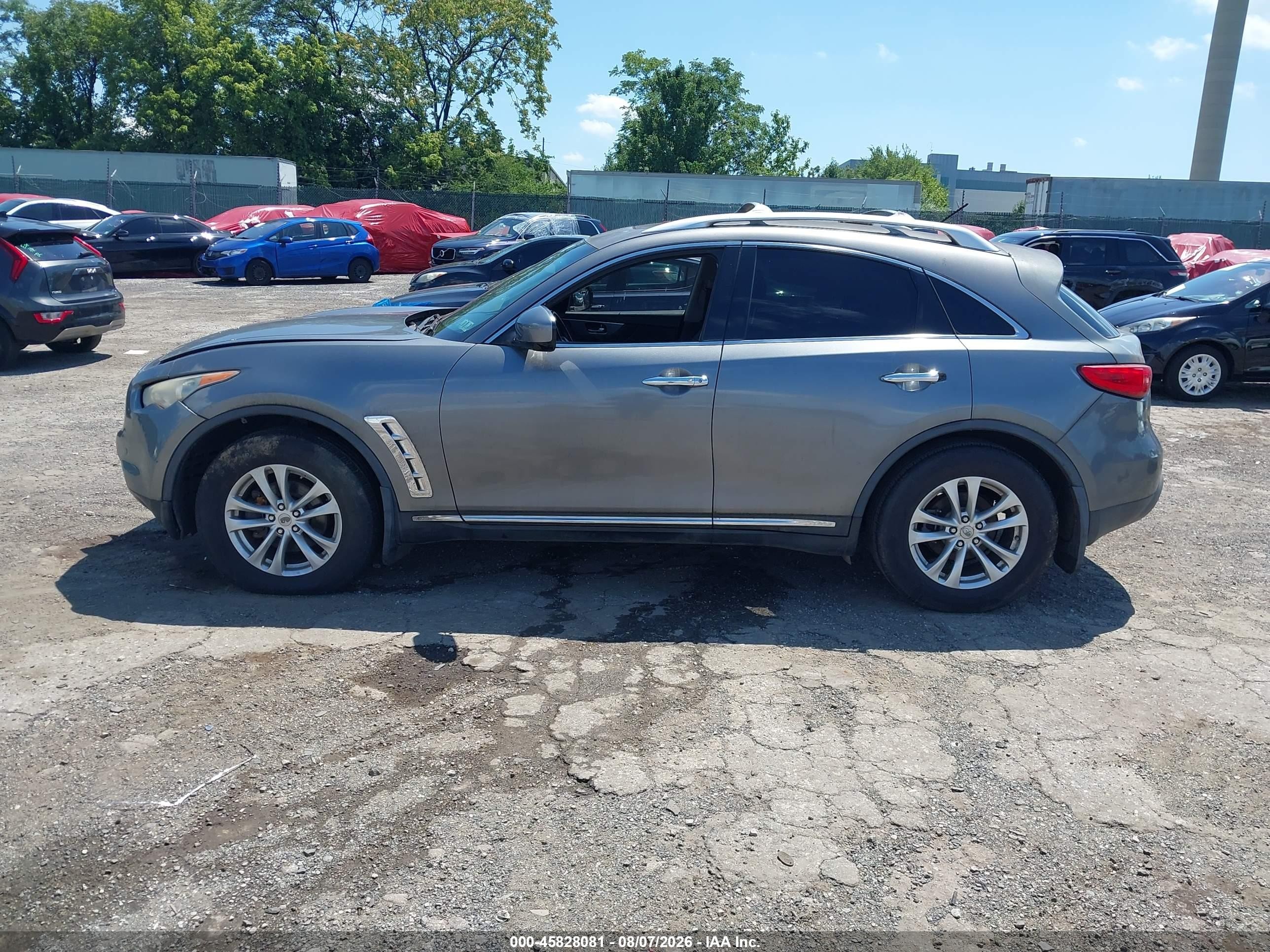 2012 Infiniti Fx35   Gray vin: JN8AS1MW7CM154676