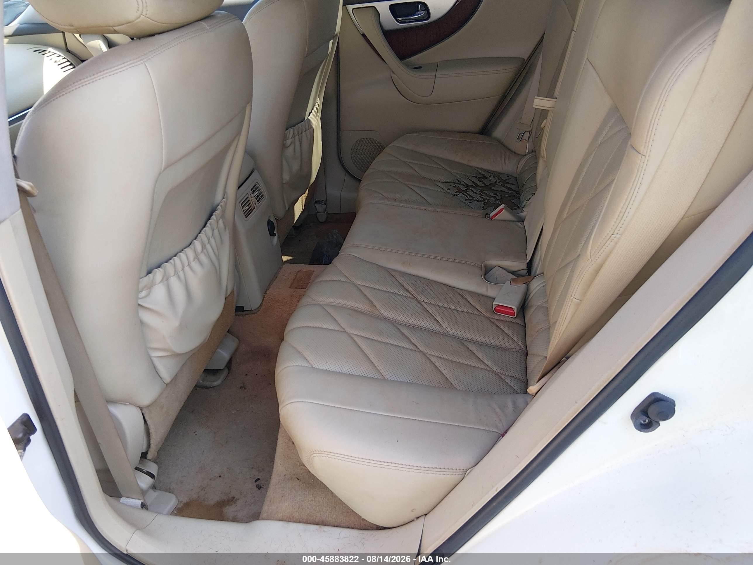 2012 Infiniti Fx35   White vin: JN8AS1MW7CM154936