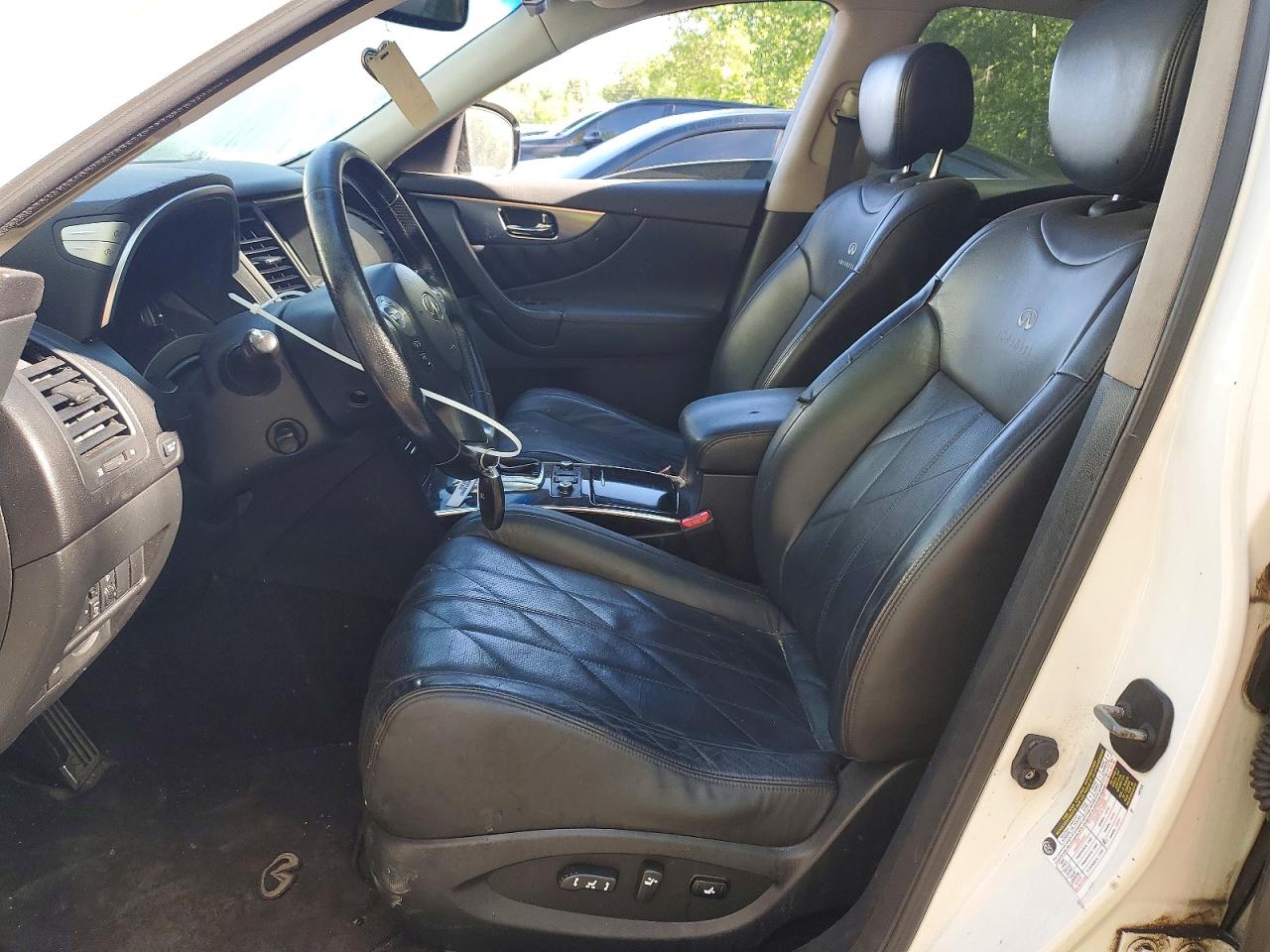 2010 Infiniti Fx35 Base Белый vin: JN8AS1MW8AM850783