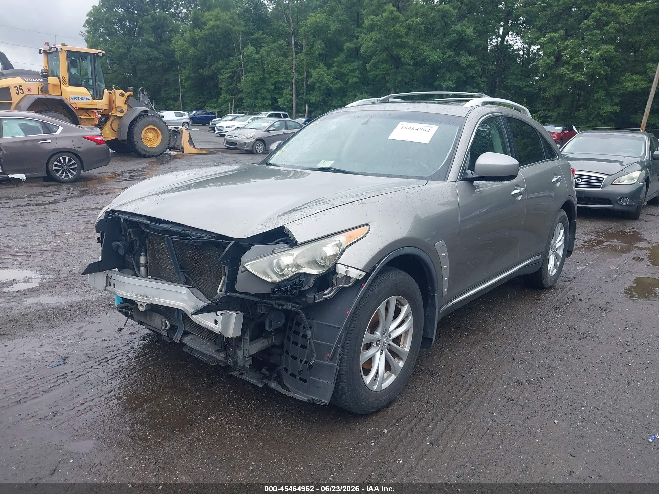 2010 Infiniti Fx35   Gray vin: JN8AS1MW8AM850850
