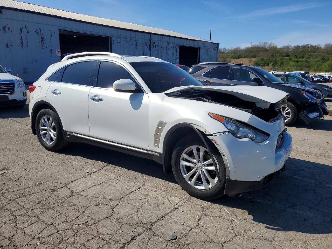 2010 Infiniti Fx35 Base White vin: JN8AS1MW8AM851111