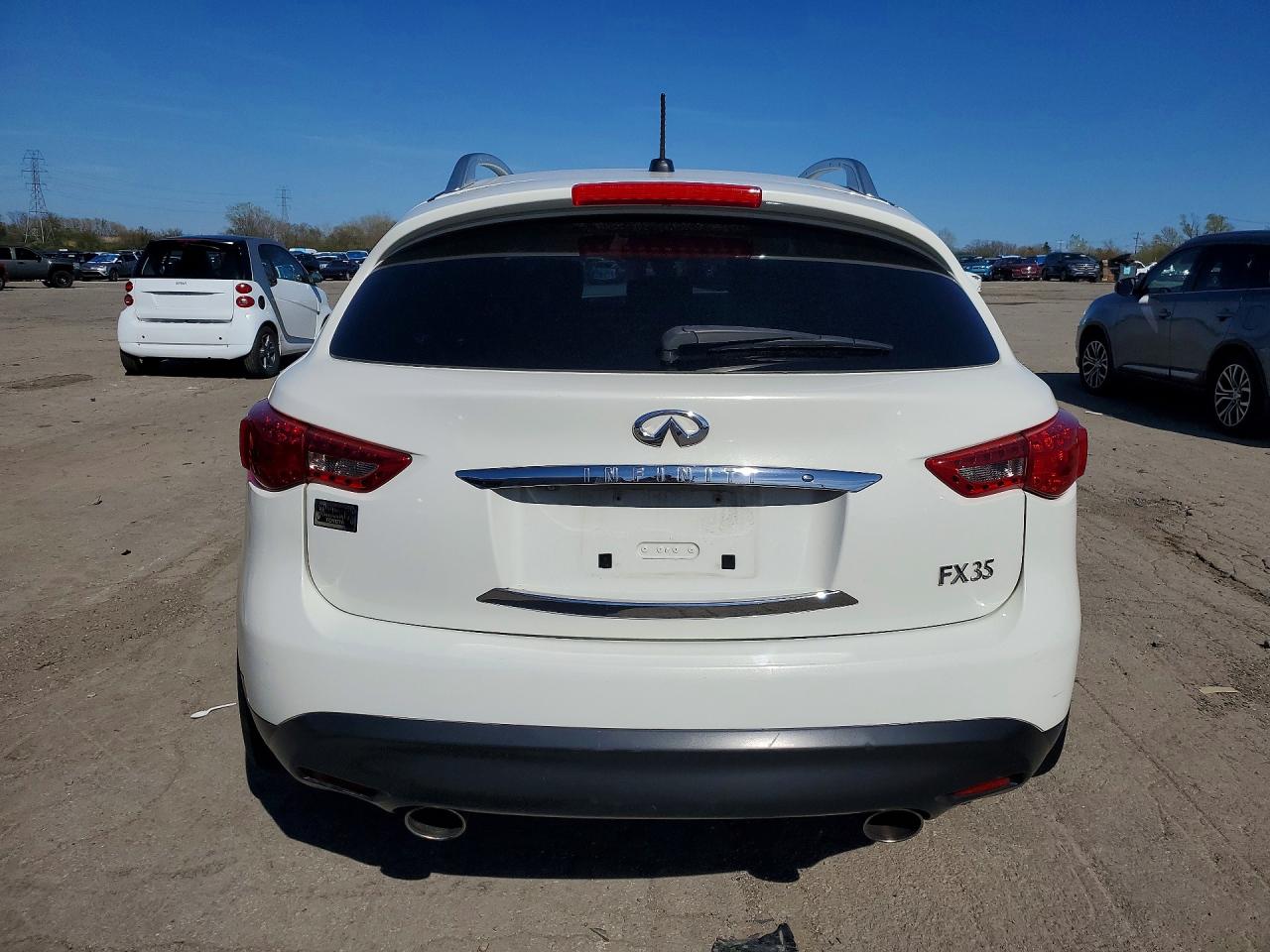 2010 Infiniti Fx35 Base White vin: JN8AS1MW8AM851111