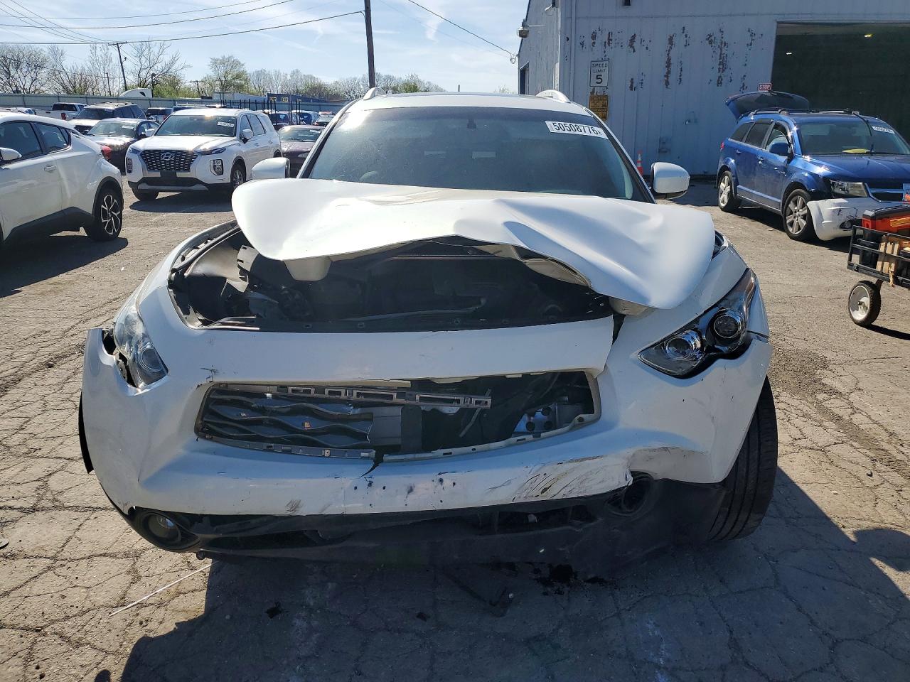 2010 Infiniti Fx35 Base White vin: JN8AS1MW8AM851111