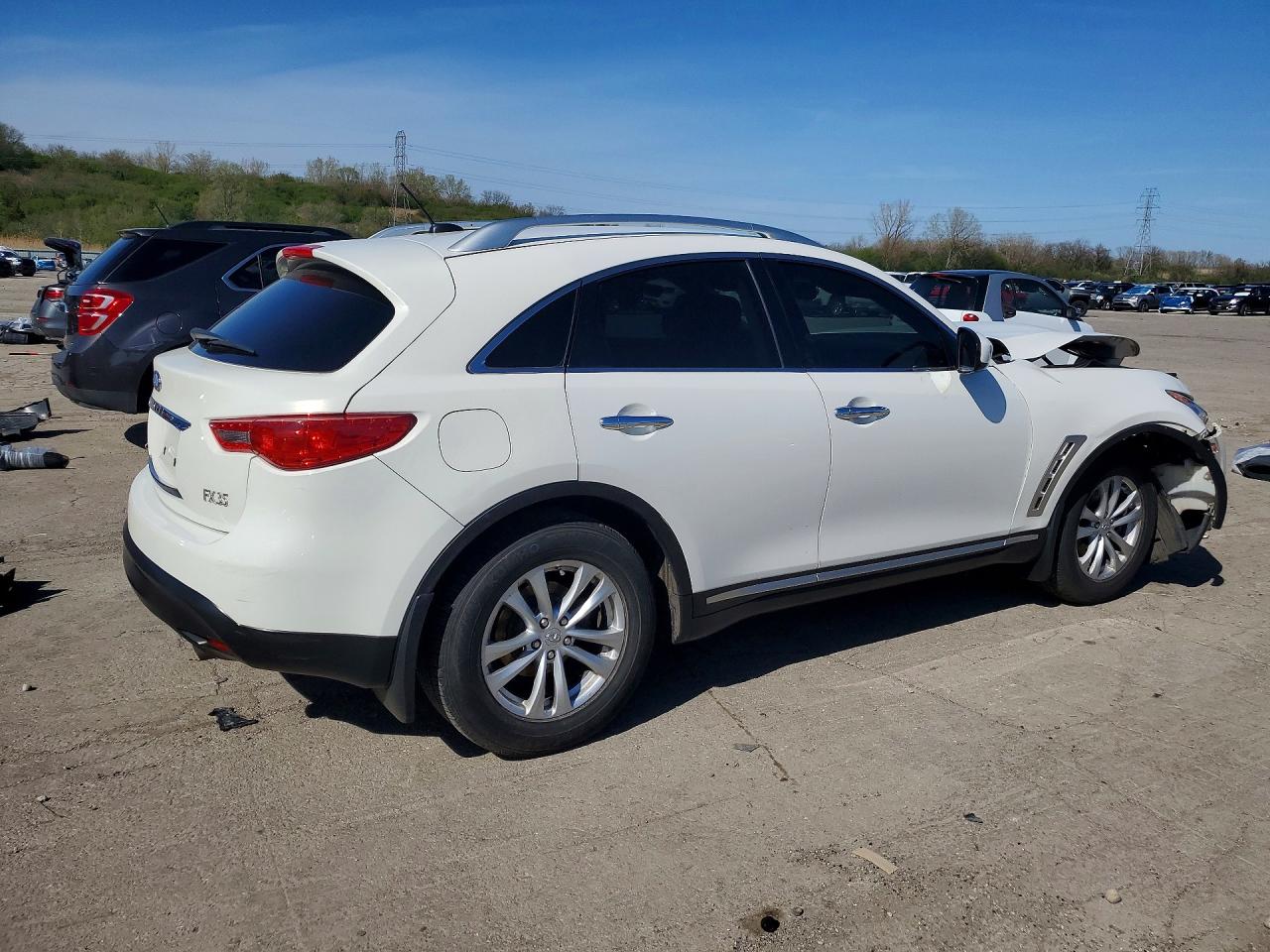 2010 Infiniti Fx35 Base White vin: JN8AS1MW8AM851111
