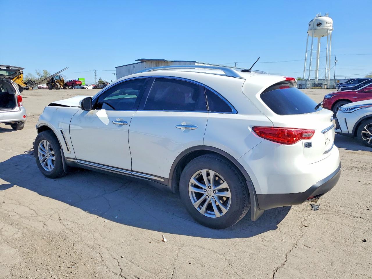 2010 Infiniti Fx35 Base White vin: JN8AS1MW8AM851111