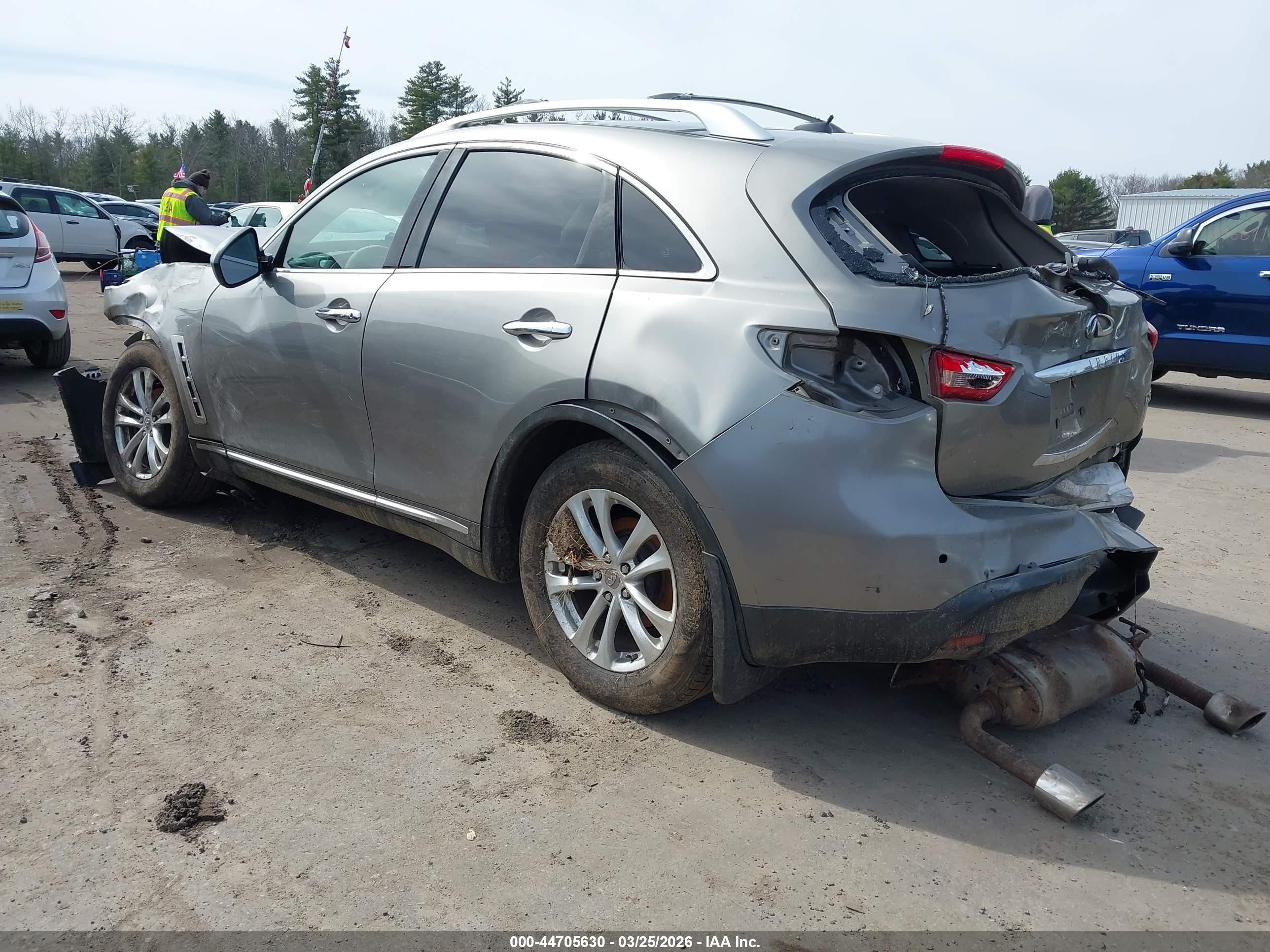 2010 Infiniti Fx35   Gray vin: JN8AS1MW8AM854879