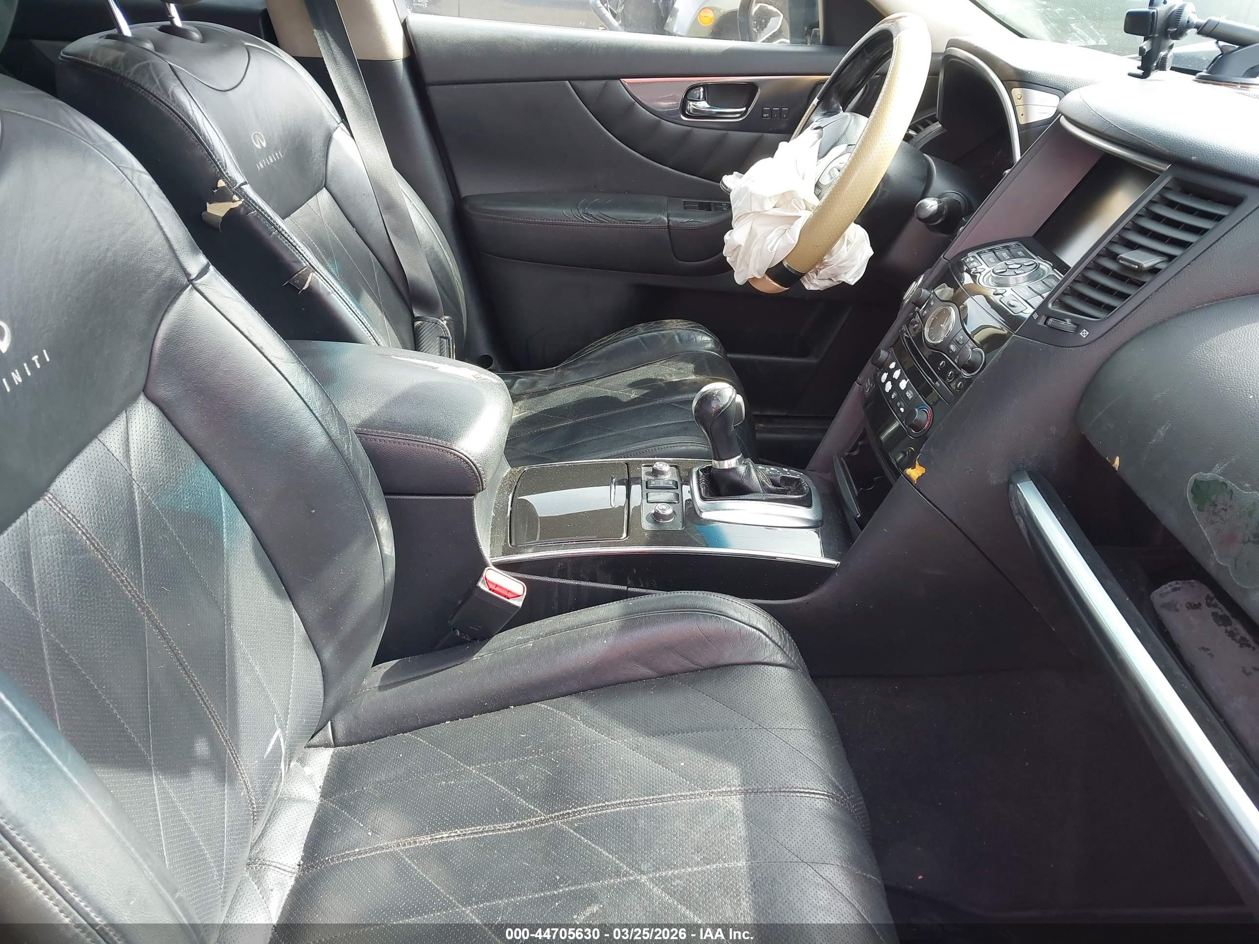2010 Infiniti Fx35   Gray vin: JN8AS1MW8AM854879