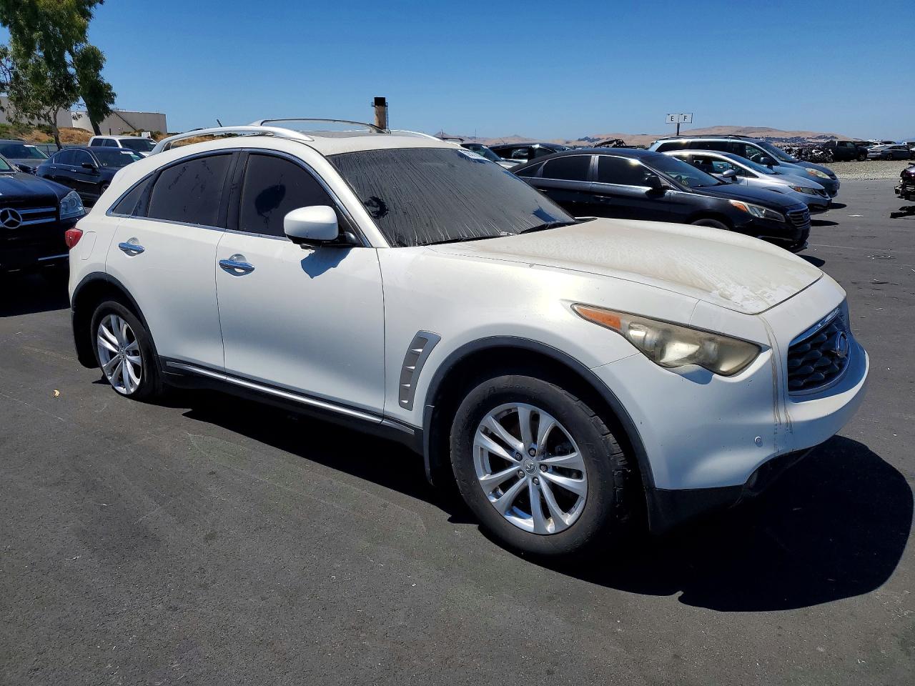 2010 Infiniti Fx35 Base White vin: JN8AS1MW8AM855904