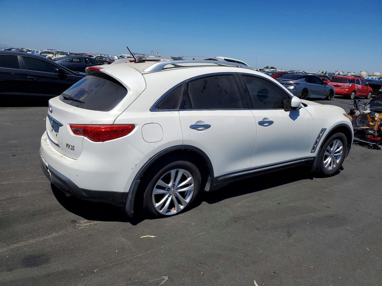 2010 Infiniti Fx35 Base White vin: JN8AS1MW8AM855904