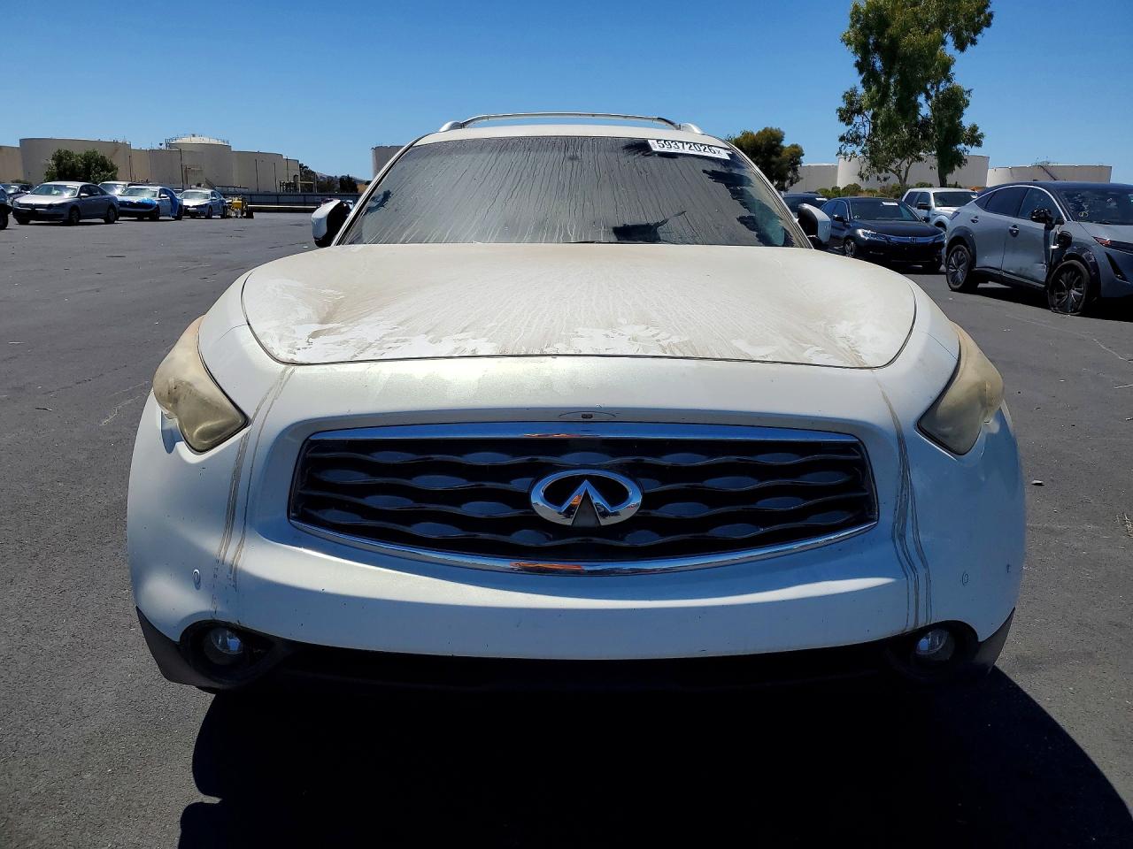 2010 Infiniti Fx35 Base White vin: JN8AS1MW8AM855904