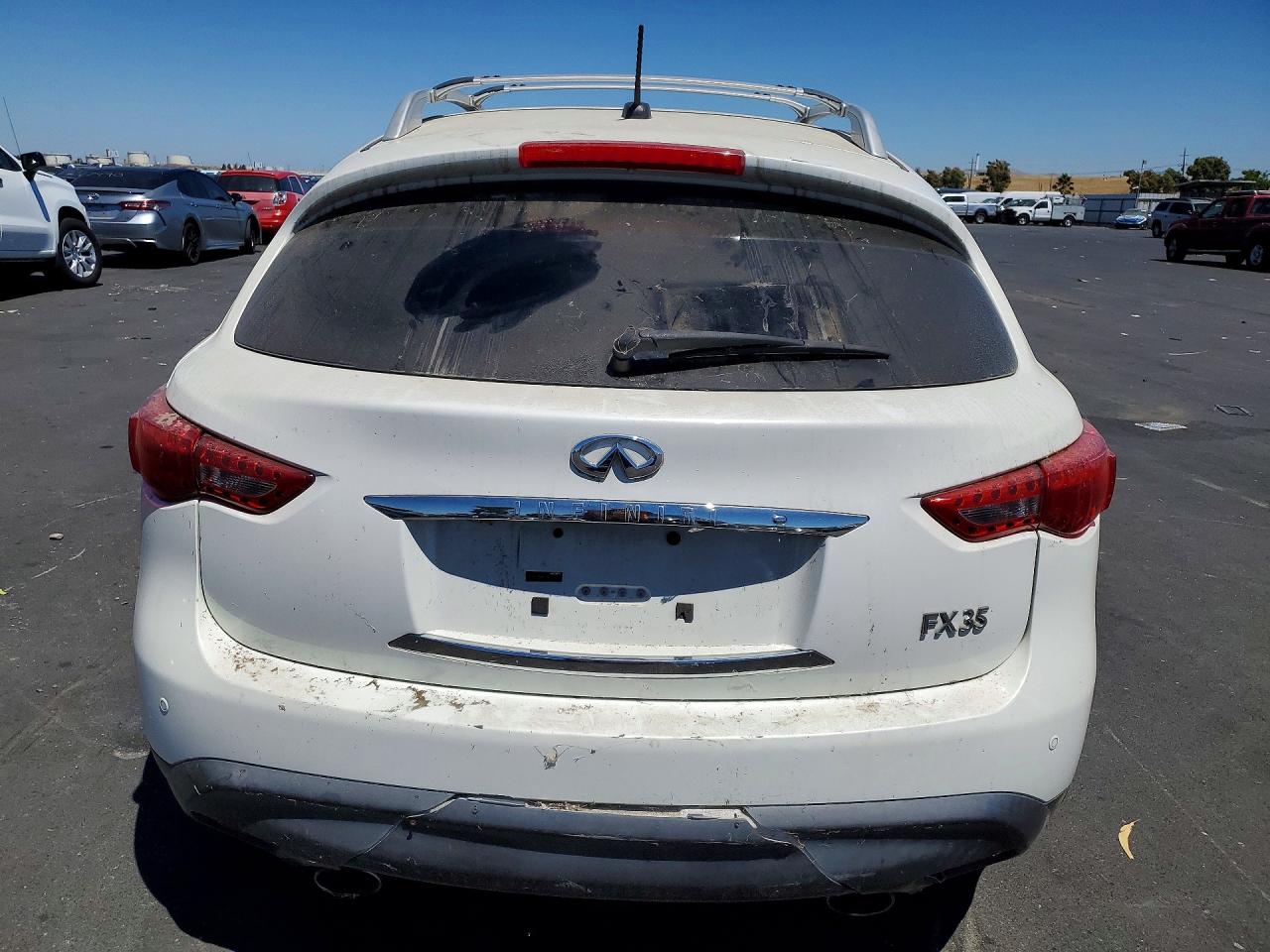 2010 Infiniti Fx35 Base White vin: JN8AS1MW8AM855904