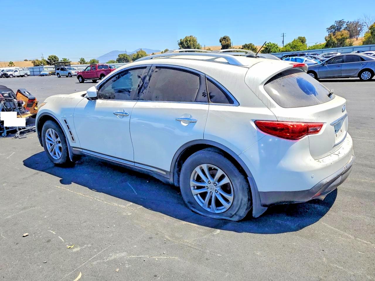 2010 Infiniti Fx35 Base White vin: JN8AS1MW8AM855904