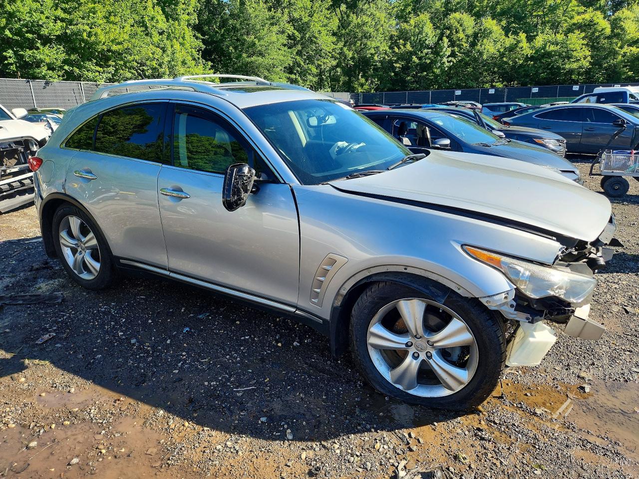 2011 Infiniti Fx35 Base Silver vin: JN8AS1MW8BM140560