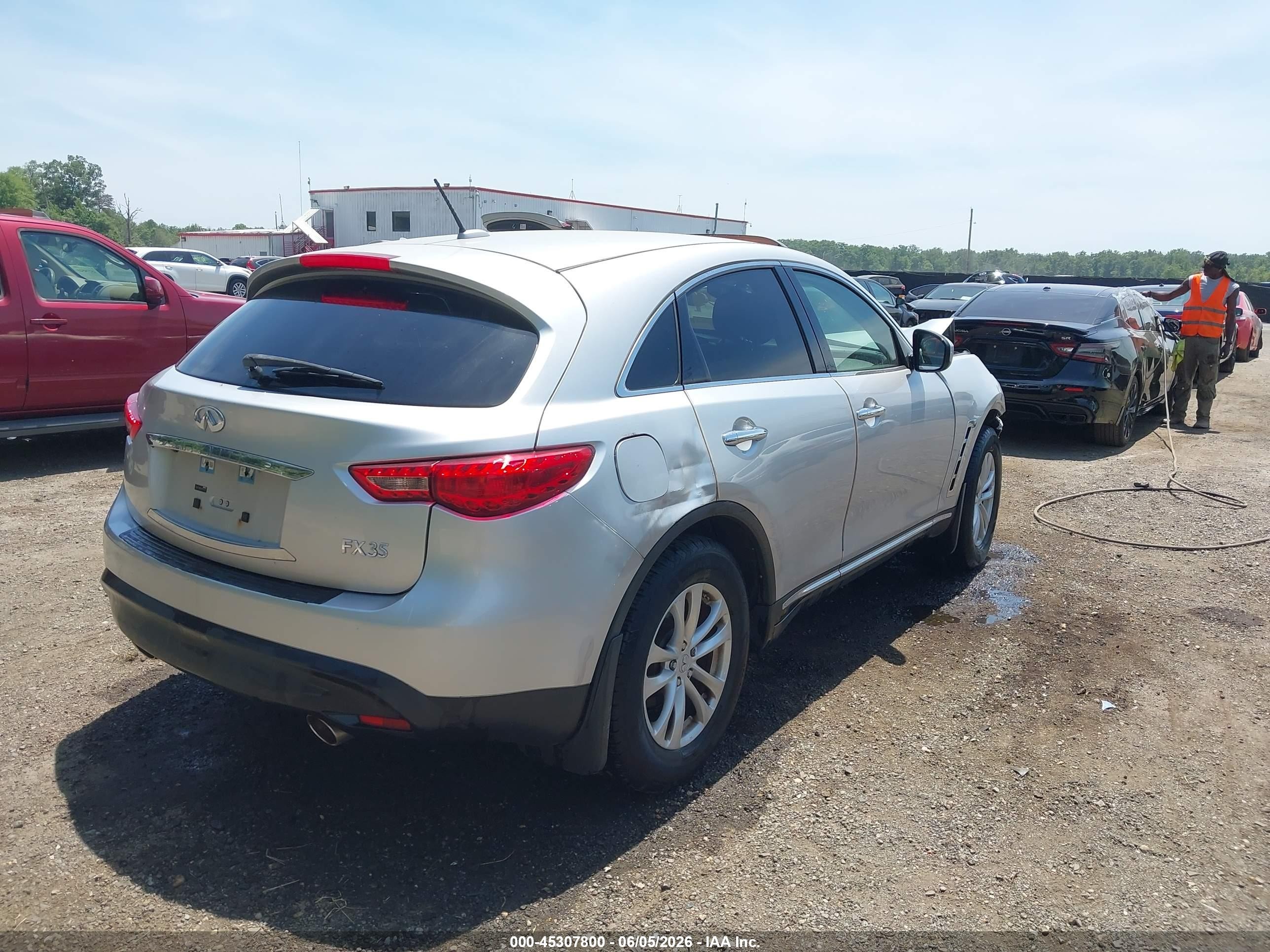 2012 Infiniti Fx35   Silver vin: JN8AS1MW8CM150037