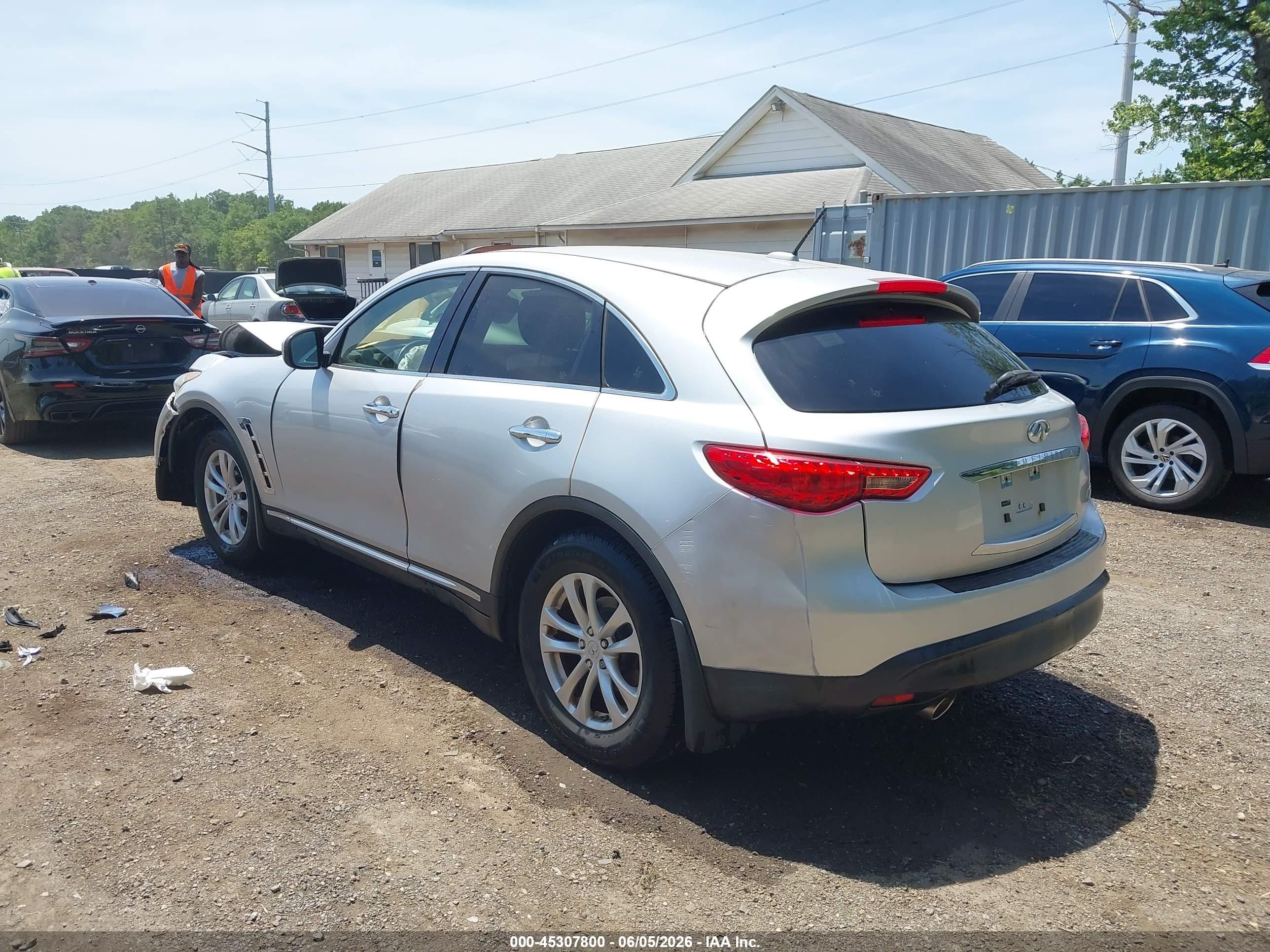 2012 Infiniti Fx35   Silver vin: JN8AS1MW8CM150037