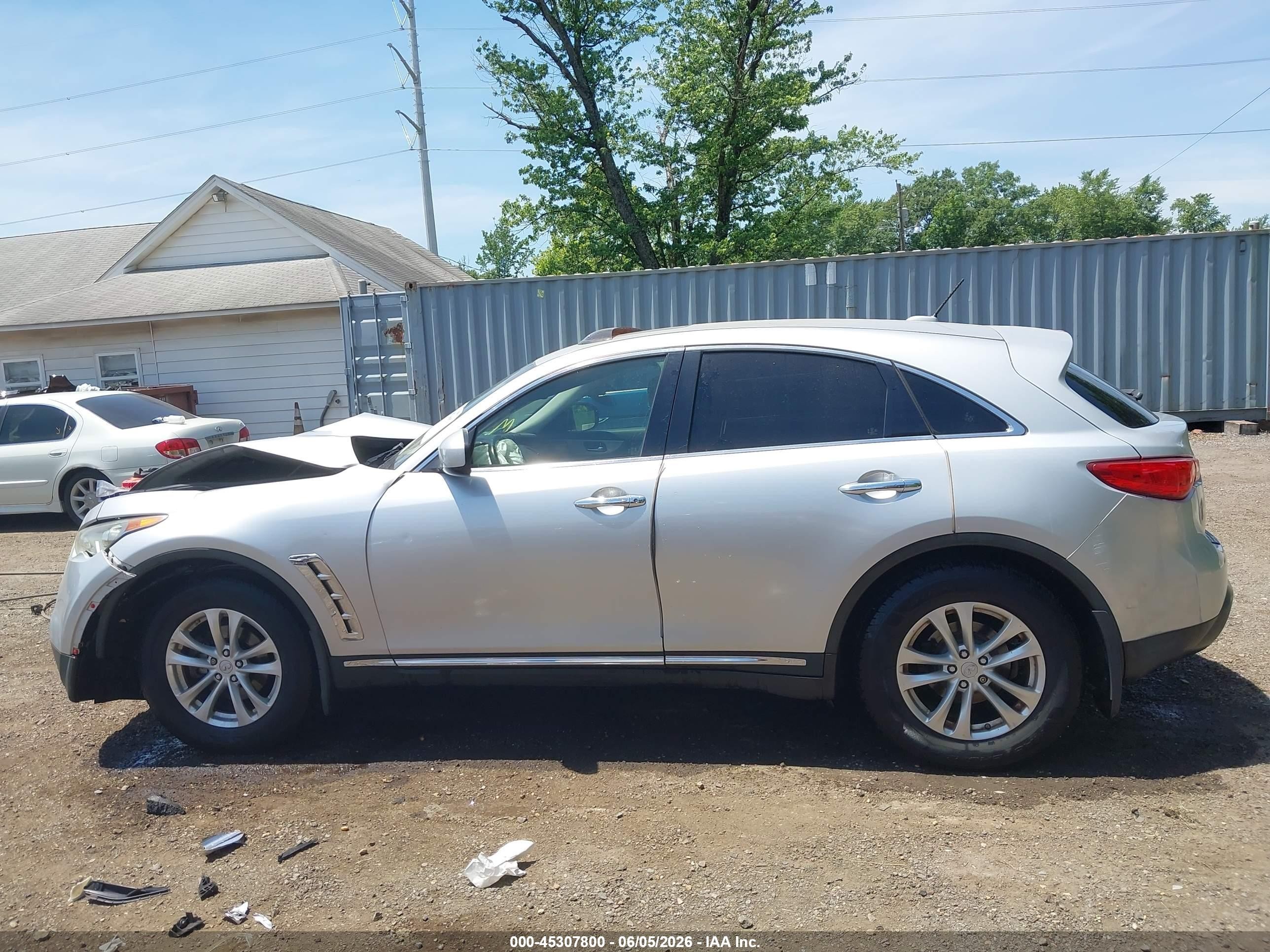 2012 Infiniti Fx35   Silver vin: JN8AS1MW8CM150037