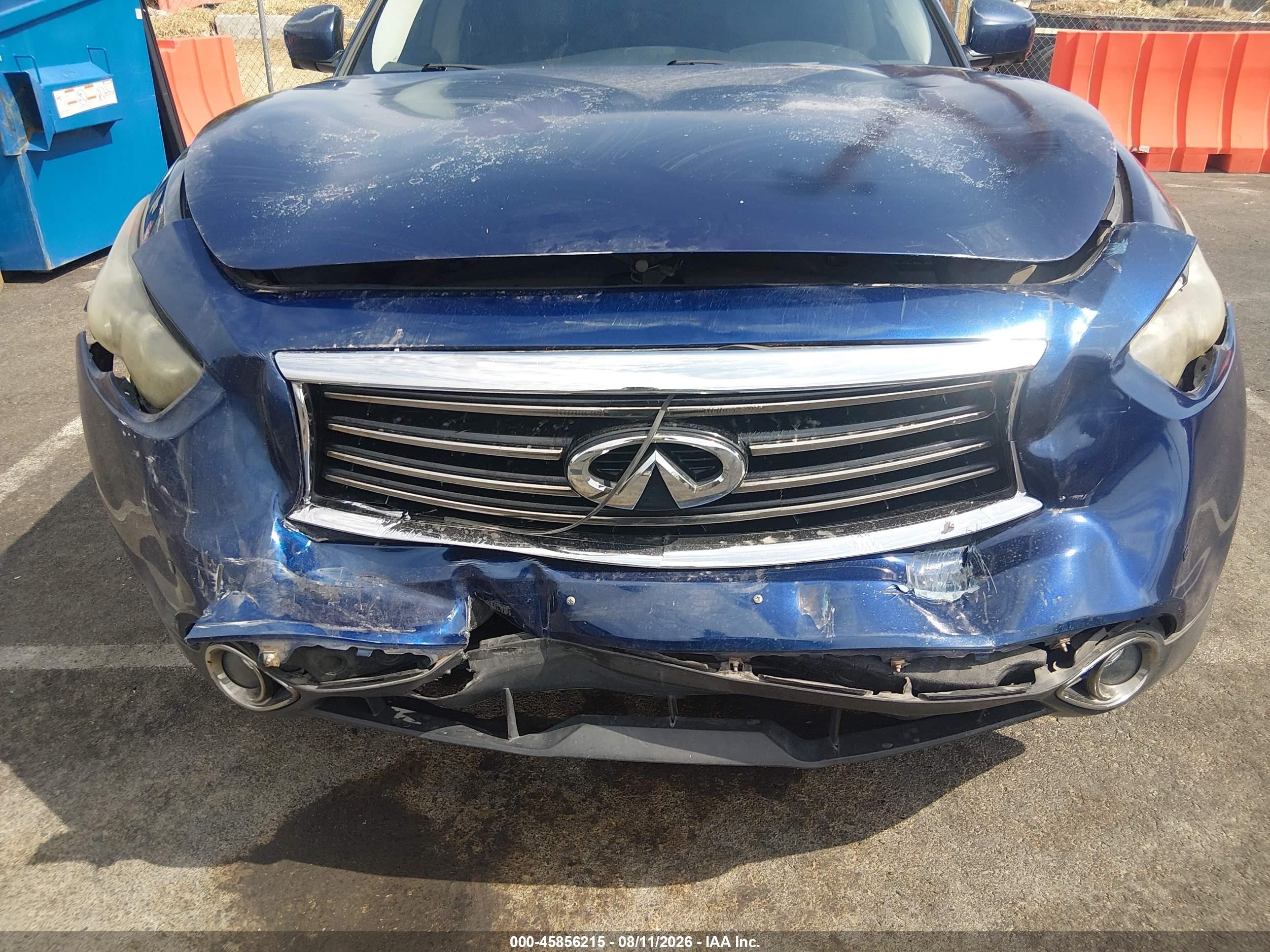 2012 Infiniti Fx35 Limited Edition Blue vin: JN8AS1MW8CM151981